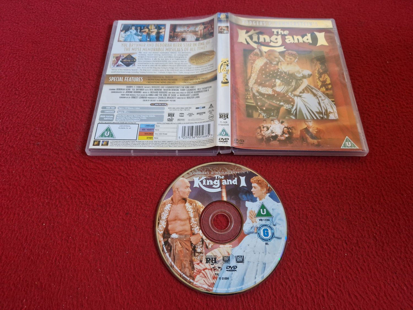 THE KING AND I DVD