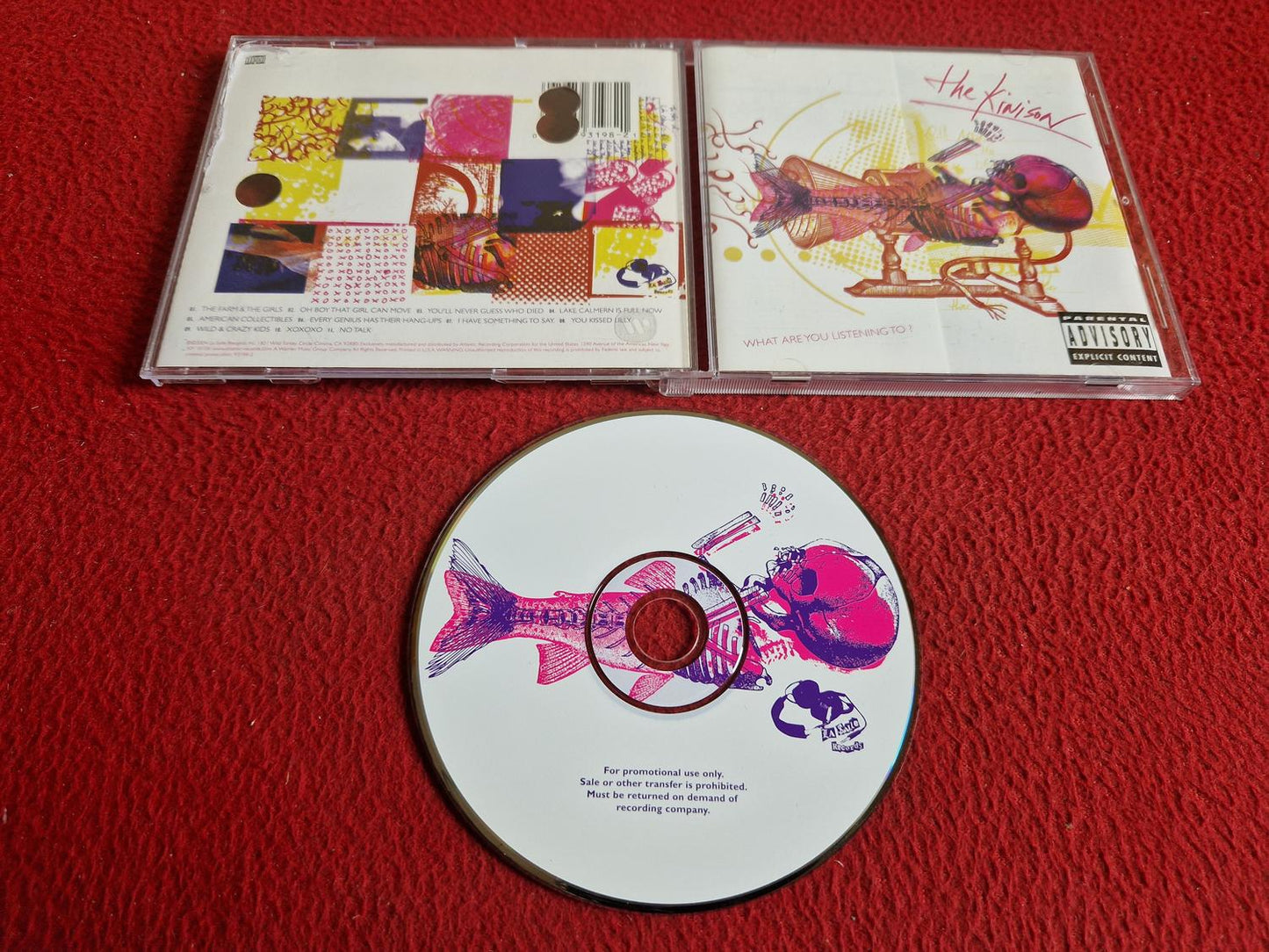 THE KINISON WHAT ARE YOU LISTENING TO? PROMO CD