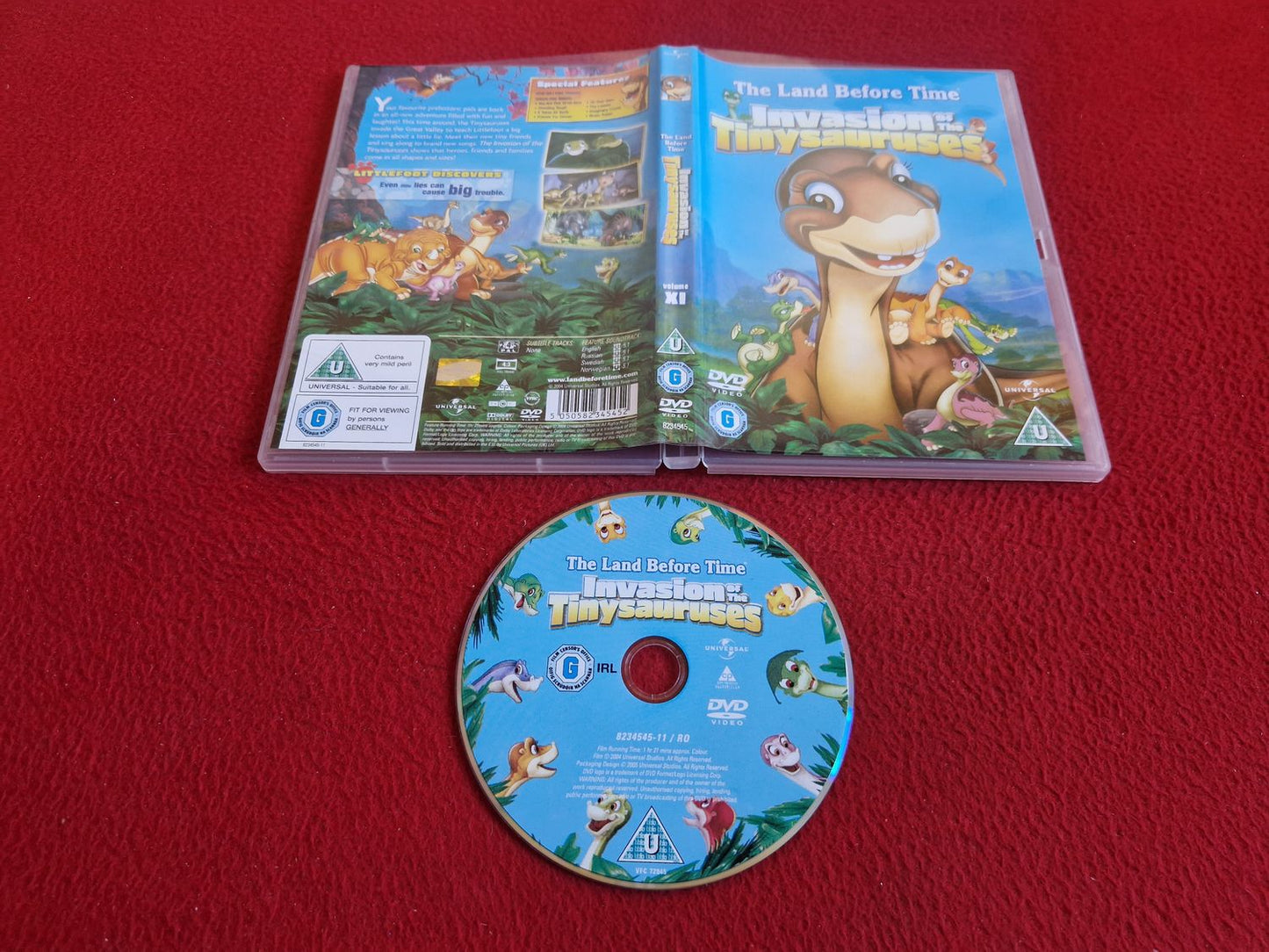 THE LAND BEFORE TIME INVASION OF THE TINYSAURUSES DVD