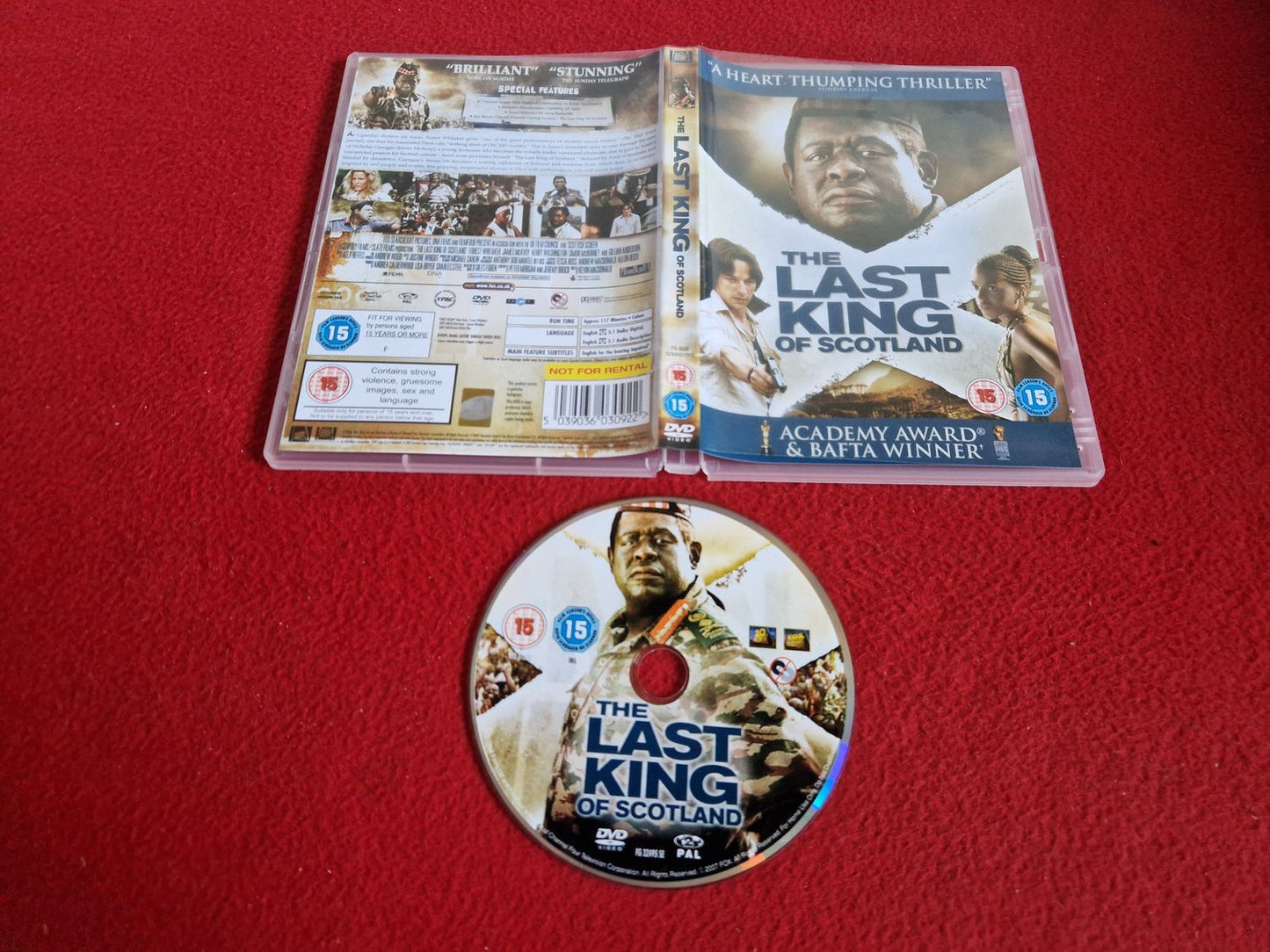 THE LAST KING OF SCOTLAND DVD