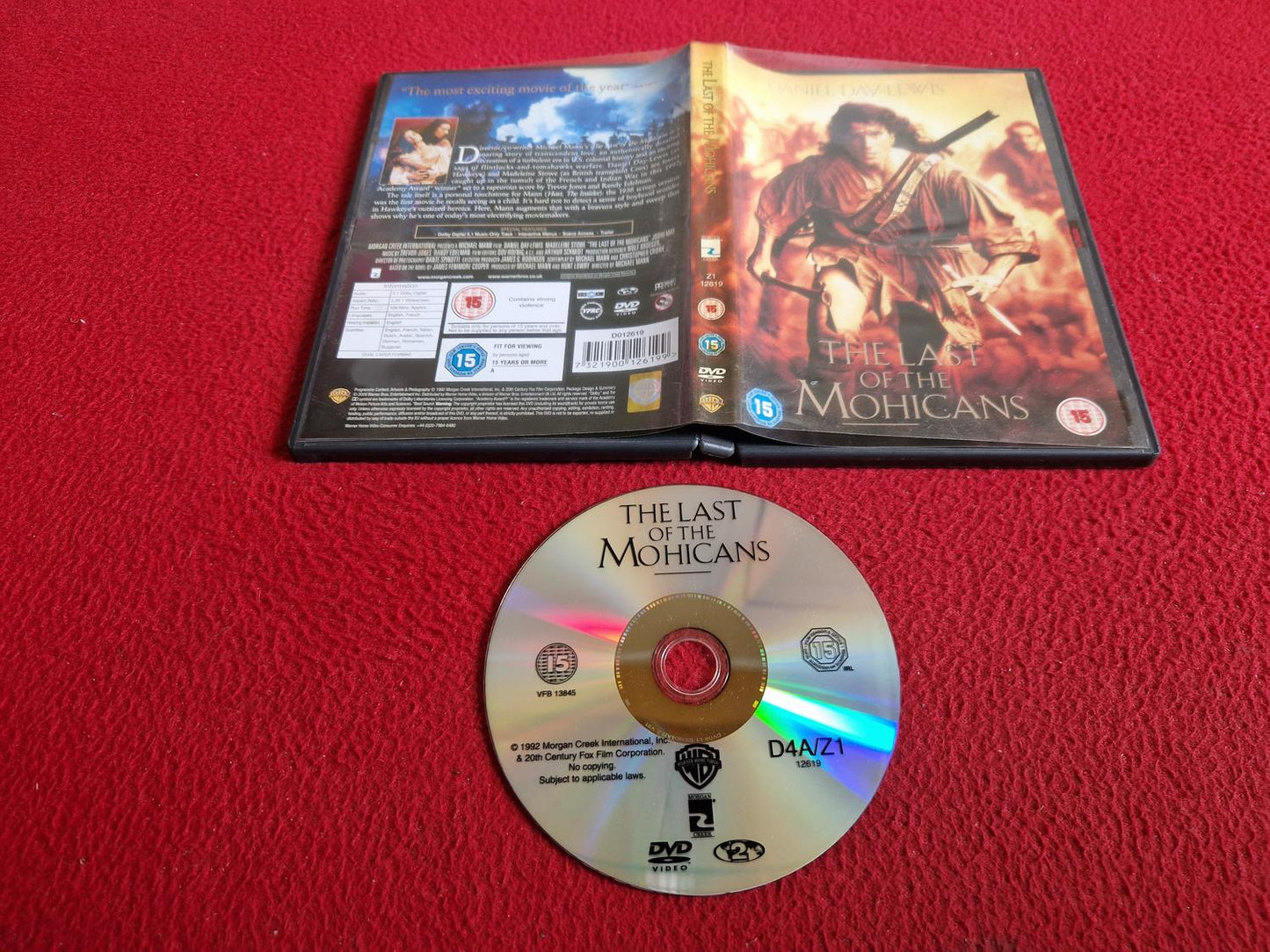 THE LAST OF THE MOHICANS DVD