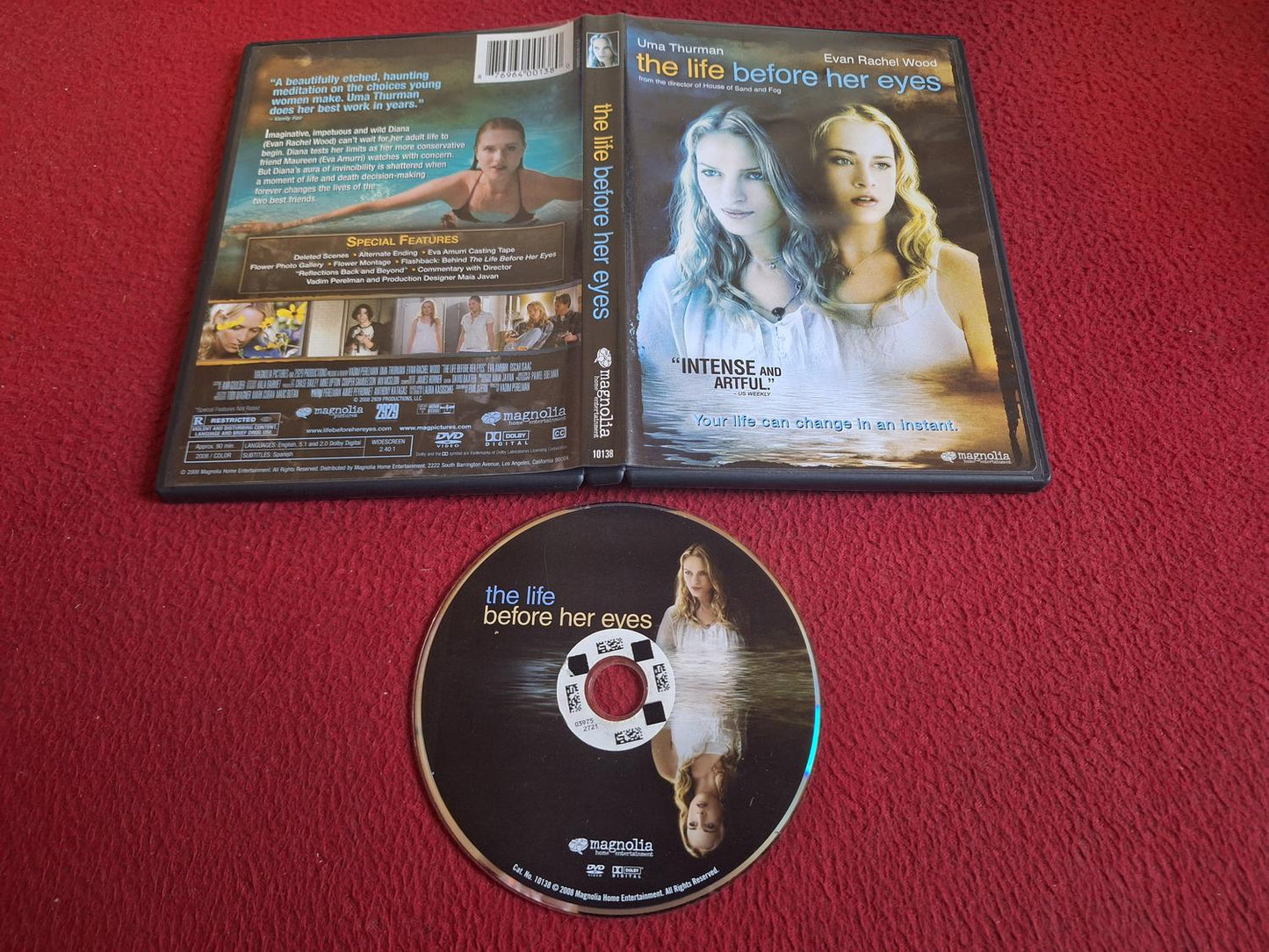 THE LIFE BEFORE HER EYES DVD