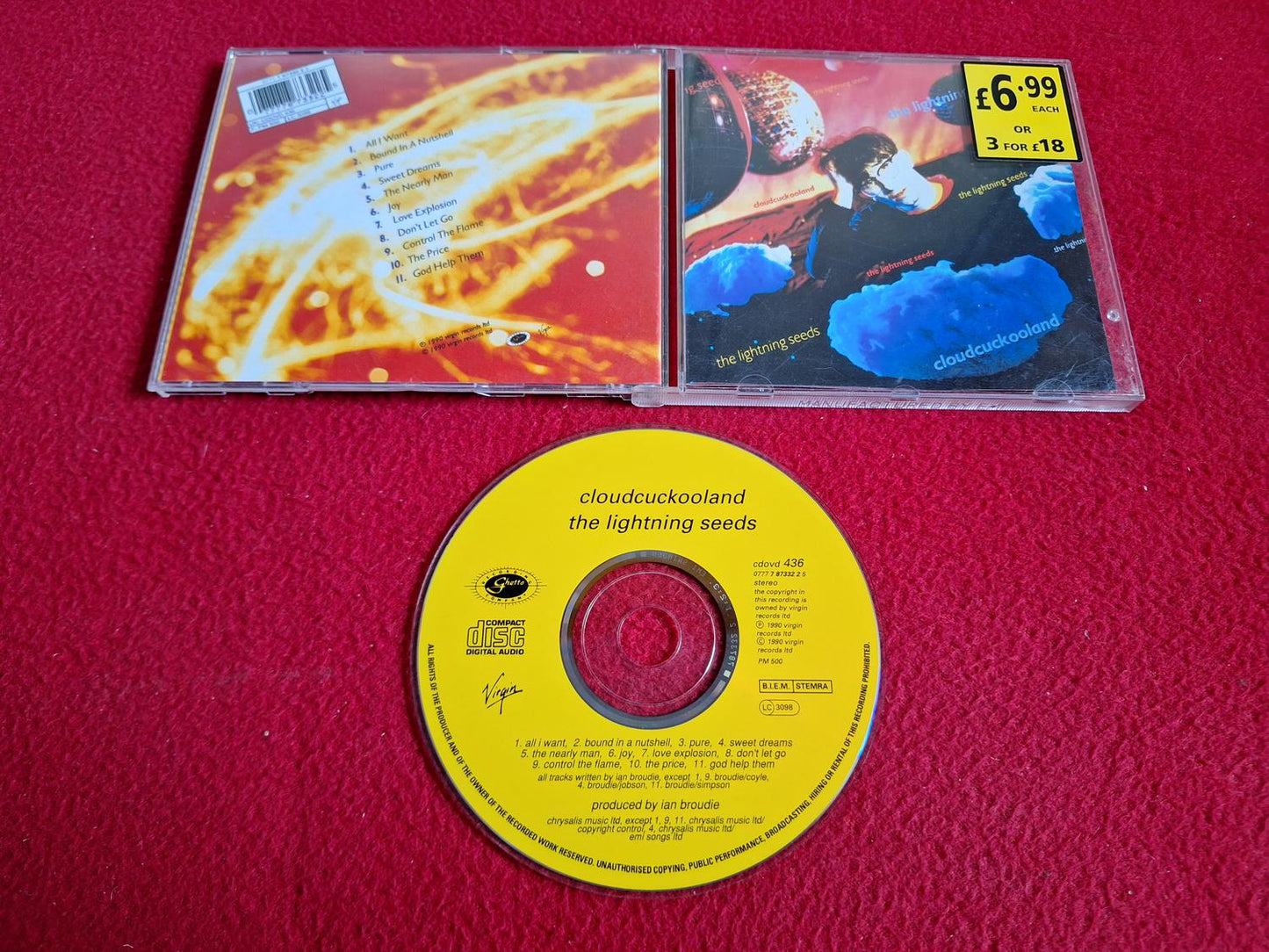 THE LIGHTNING SEEDS CLOUDCUCKOOLAND CD