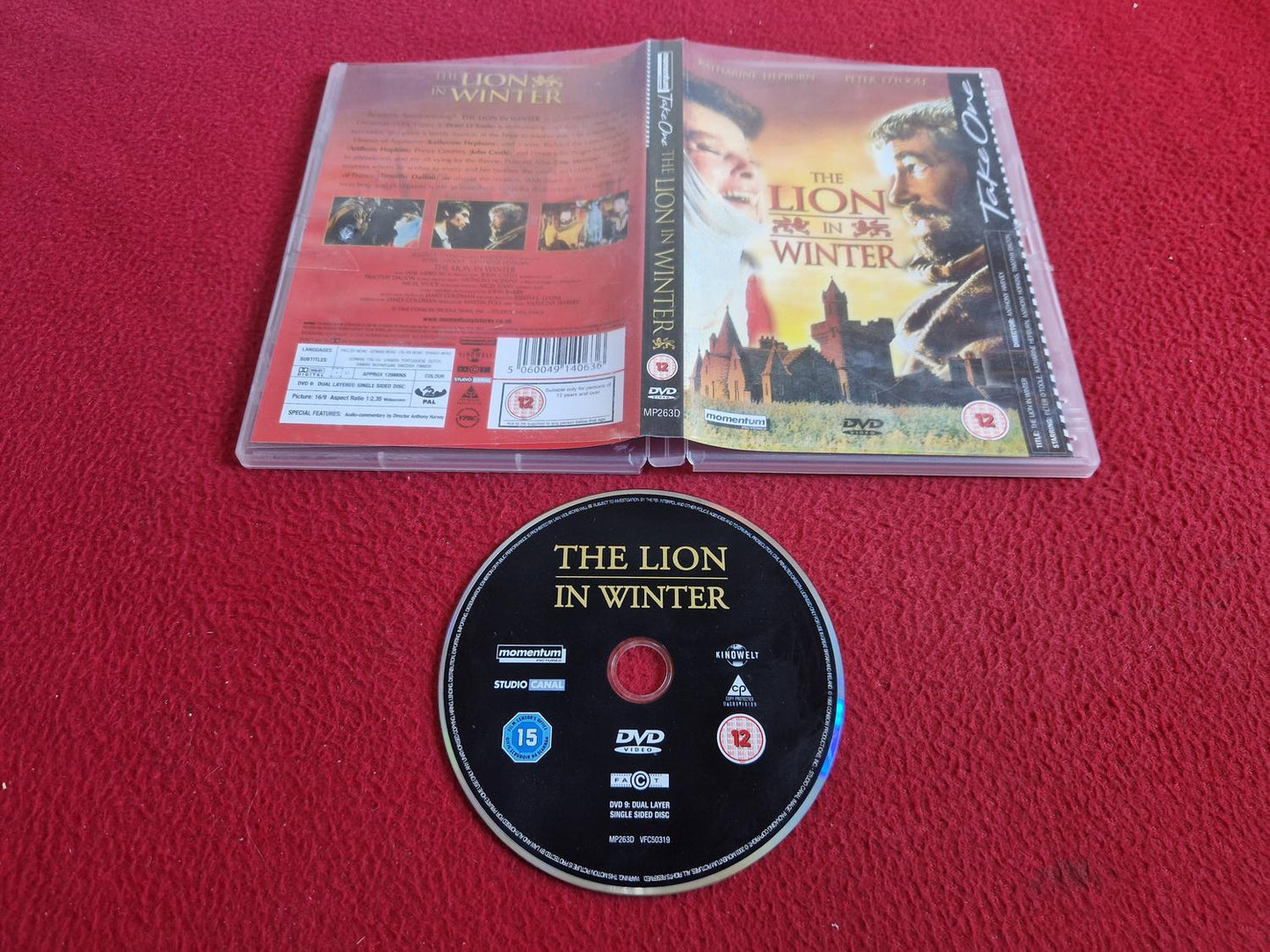 THE LION IN WINTER DVD