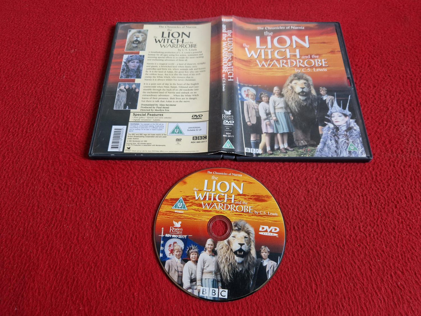 THE LION THE WITCH AND THE WARDROBE DVD