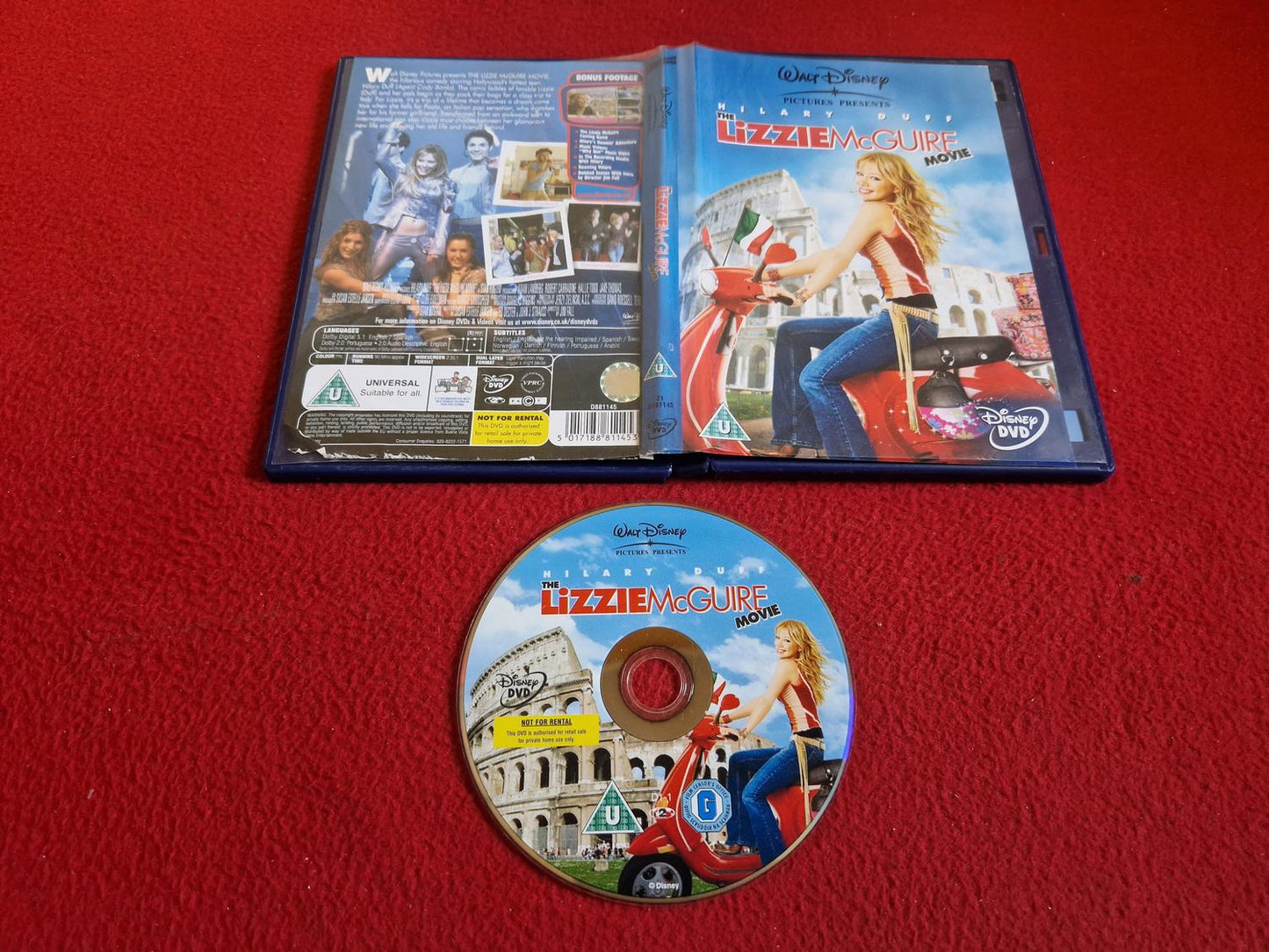THE LIZZIE MCGUIRE MOVIE DVD