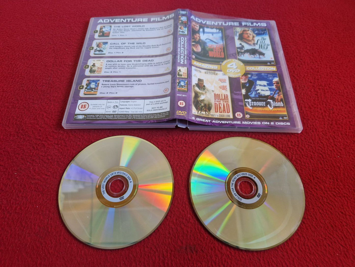 THE LOST WORLD / THE CALL OF THE WILD / DOLLAR FOR THE DEAD /TREASURE ISLAND DVD