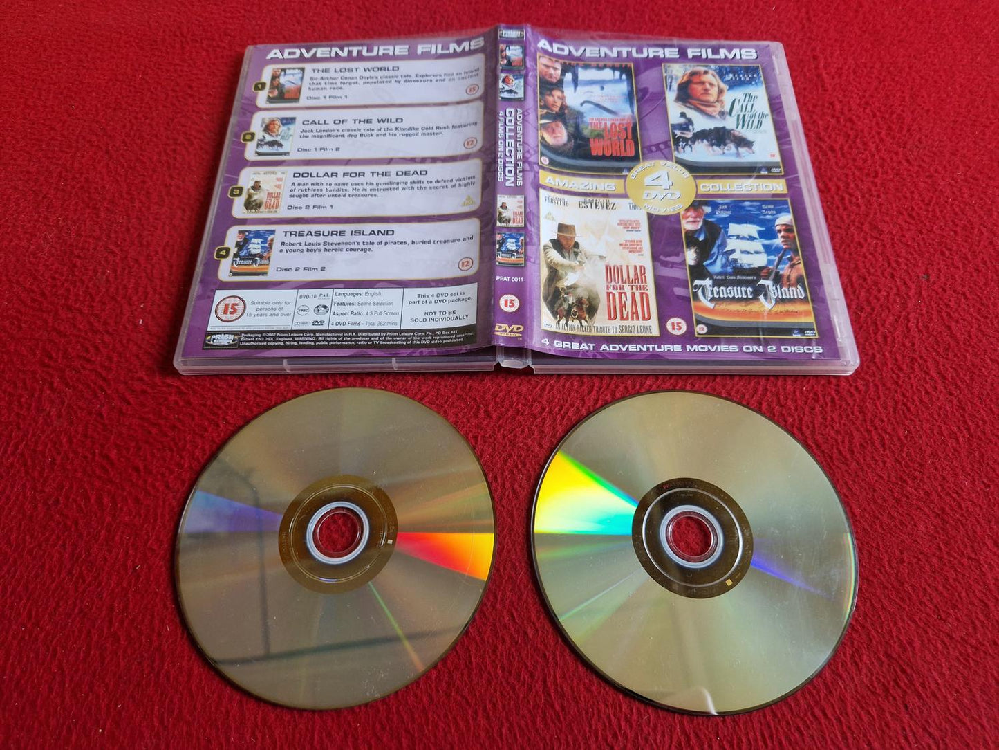 THE LOST WORLD / THE CALL OF THE WILD / DOLLAR FOR THE DEAD /TREASURE ISLAND DVD