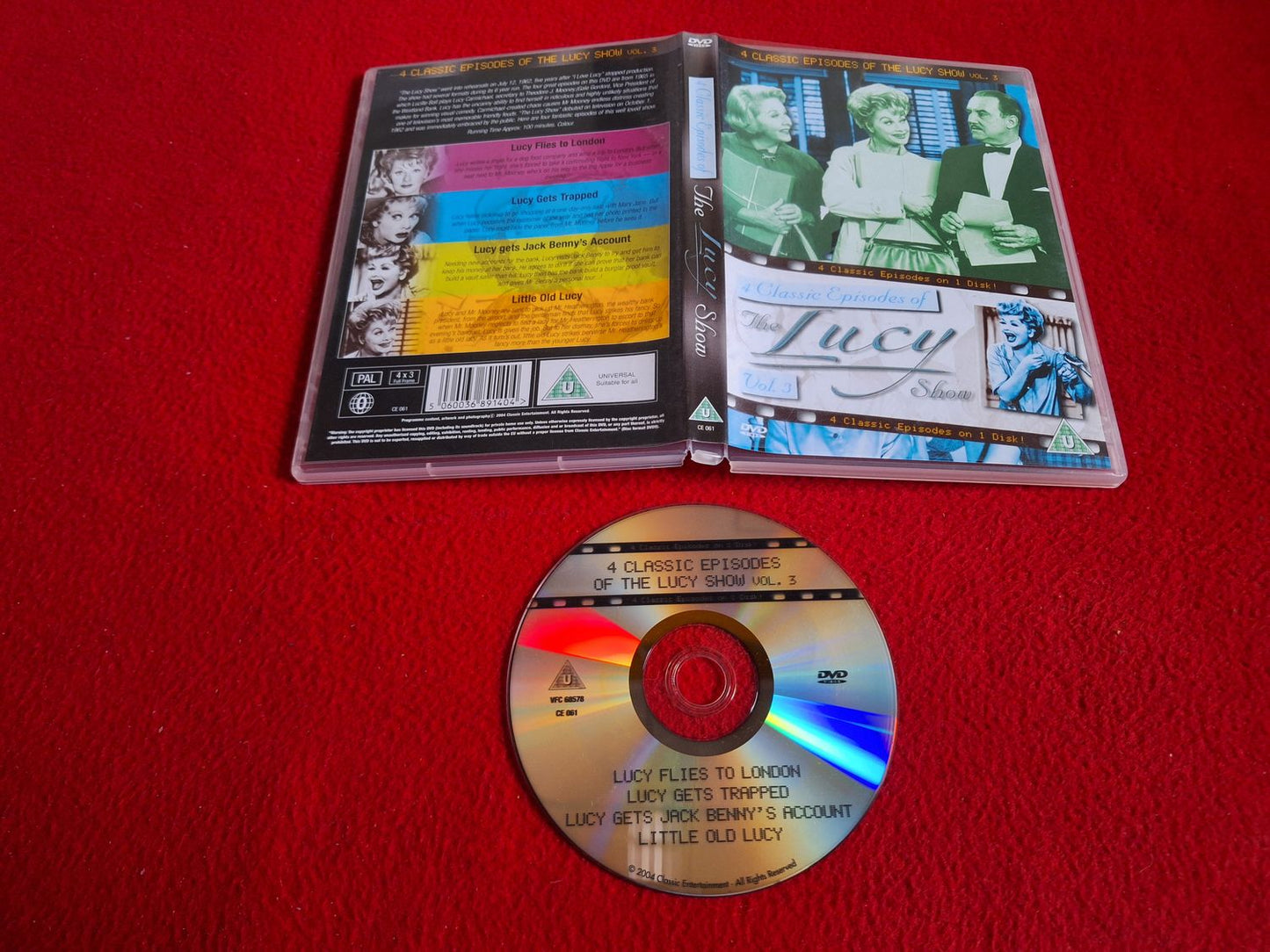 THE LUCY SHOW VOL. 3 4 CLASSIC EPISODES DVD