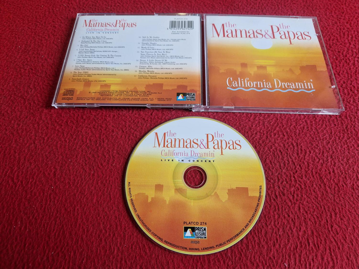 THE MAMAS & THE PAPAS CALIFORNIA DREAMIN' CD