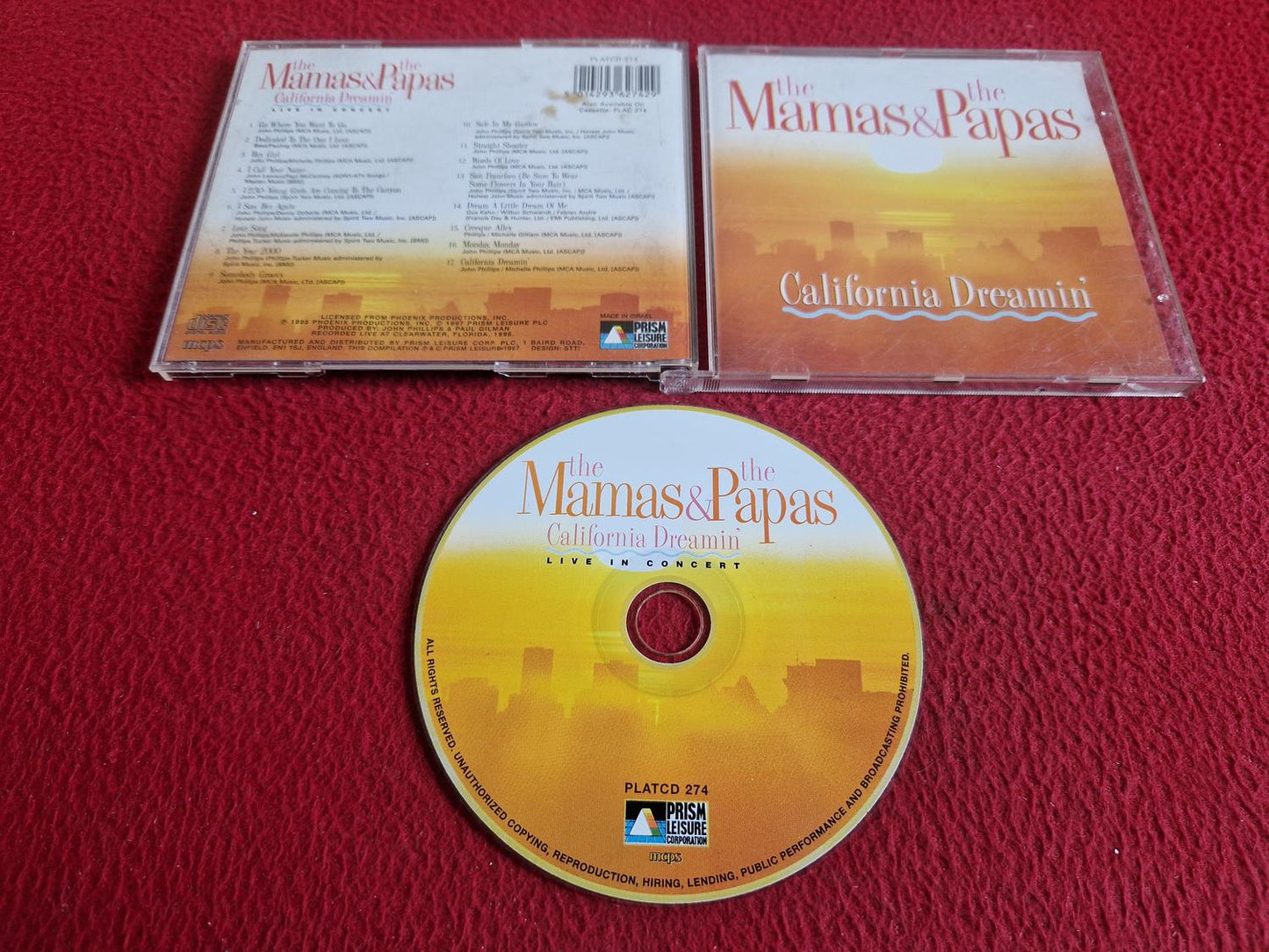 THE MAMAS & THE PAPAS CALIFORNIA DREAMIN' CD