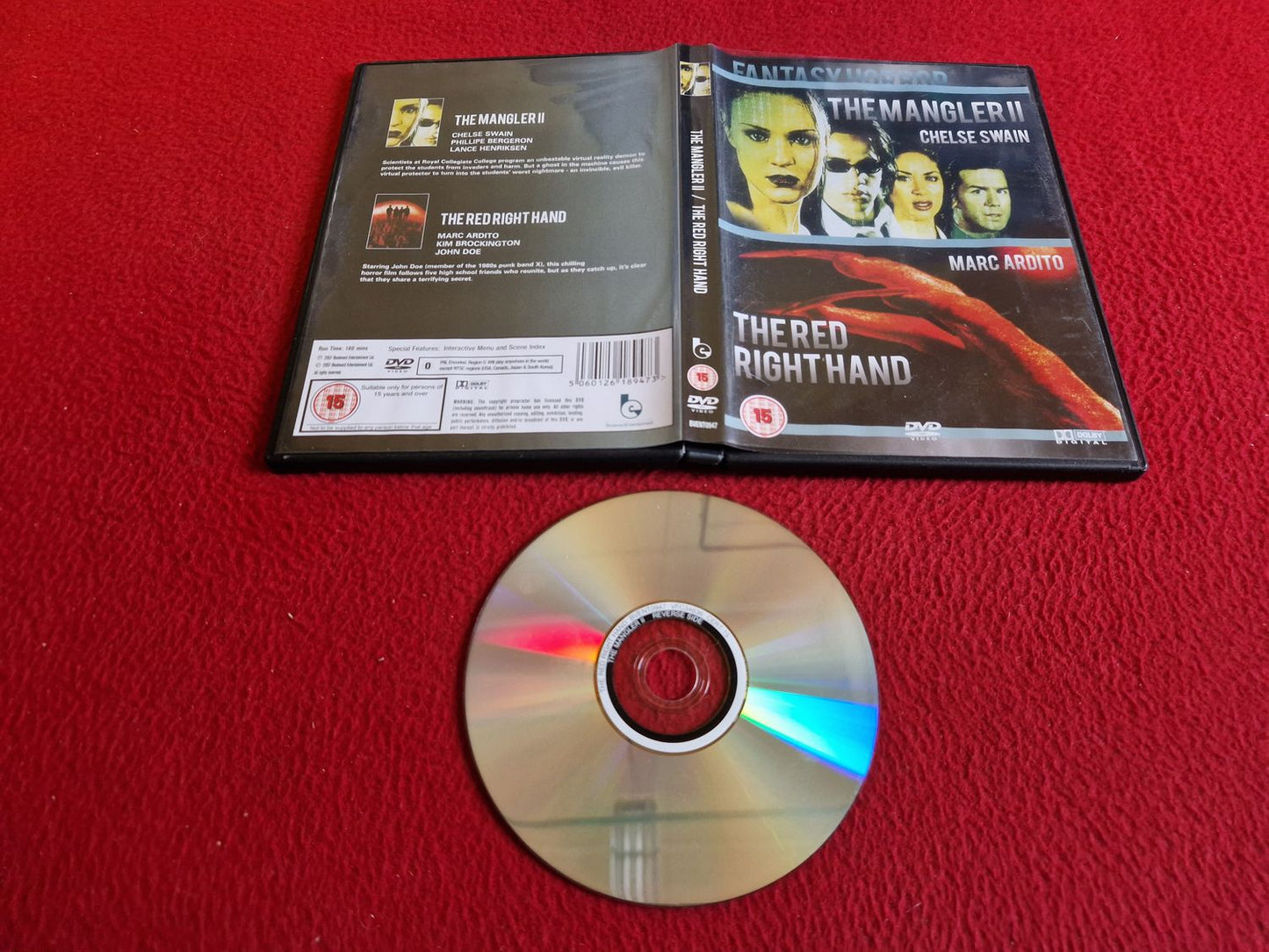 THE MANGLER 2 / THE RED RIGHT HAND DVD