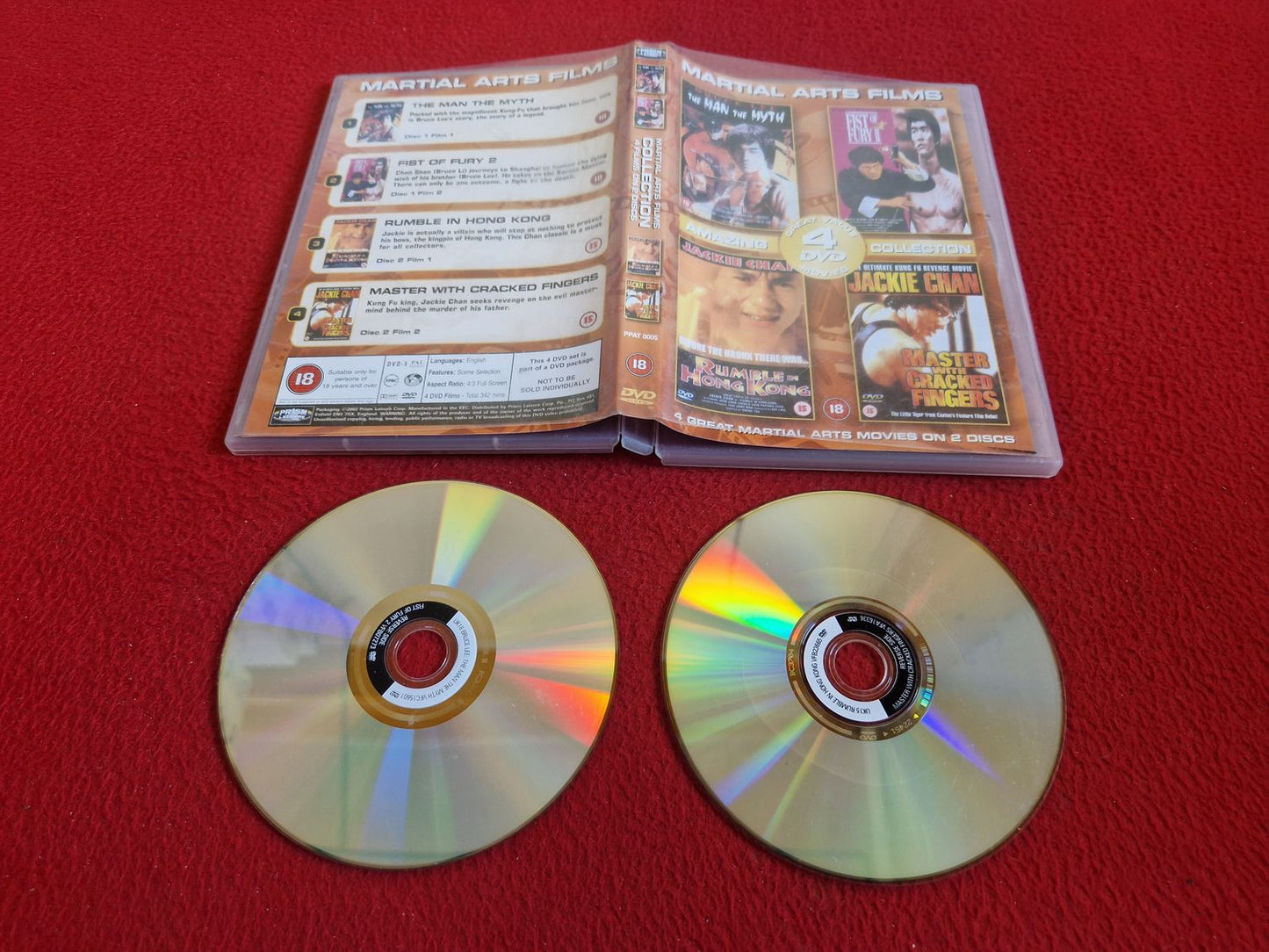 THE MAN THE MYTH/FIST OF FURY 2/RUMBLE IN HONG KONG/MASTER W CRACKED FINGERS DVD