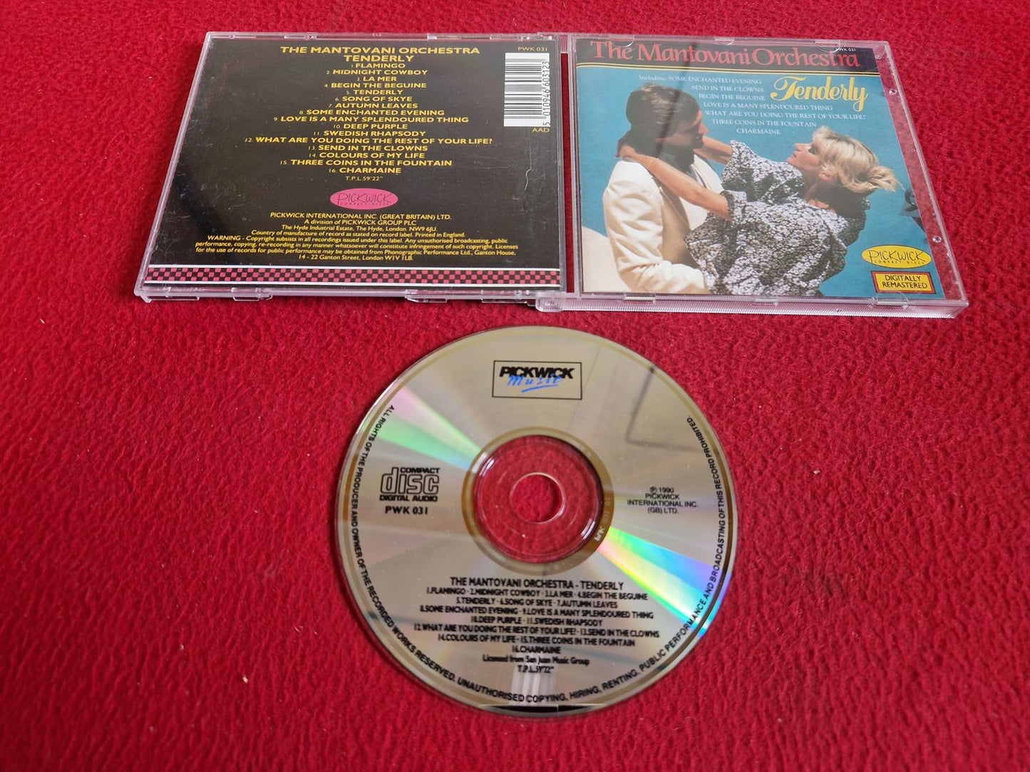 THE MANTOVANI ORCHESTRA TENDERLY CD