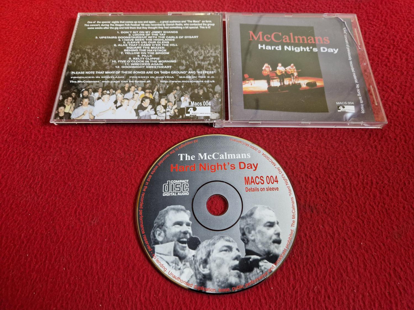 THE MCCALMANS HARD NIGHT'S DAY CD