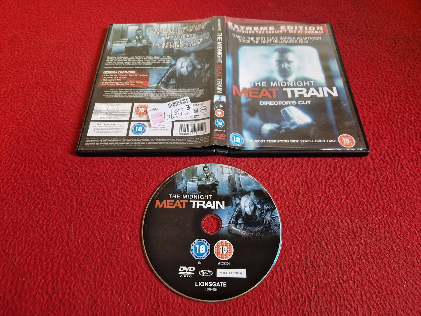 THE MIDNIGHT MEAT TRAIN DVD