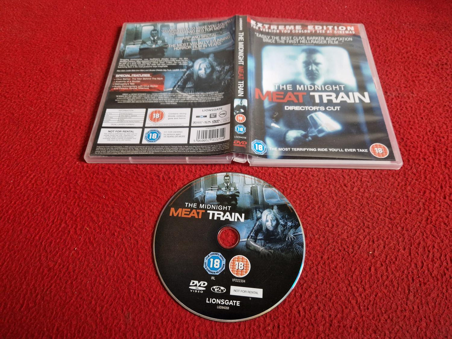 THE MIDNIGHT MEAT TRAIN DVD