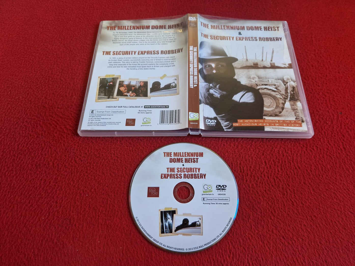 THE MILLENIUM DOME HEIST & THE SECURITY EXPRESS ROBBERY DVD