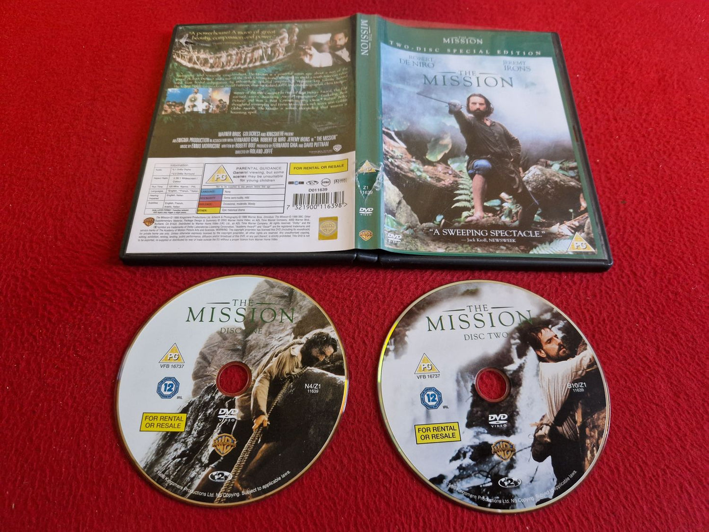 THE MISSION DVD