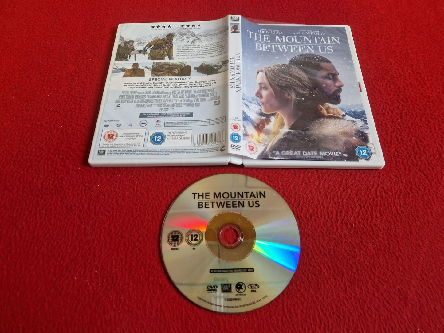 THE MOUNTAIN BETWEEN US DVD