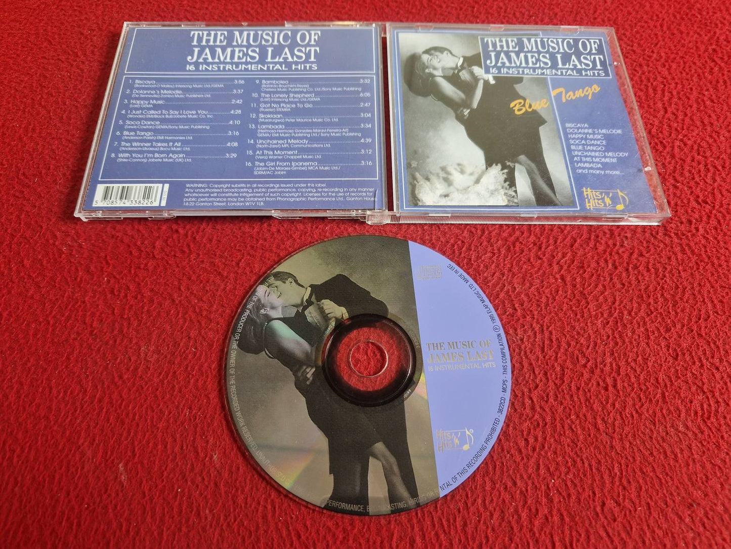THE MUSIC OF JAMES LAST 16 INSTRUMENTAL HITS BLUE TANGO CD