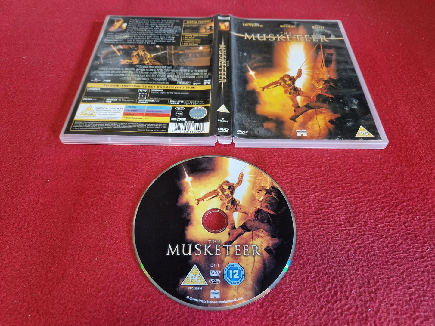 THE MUSKETEER till DVD