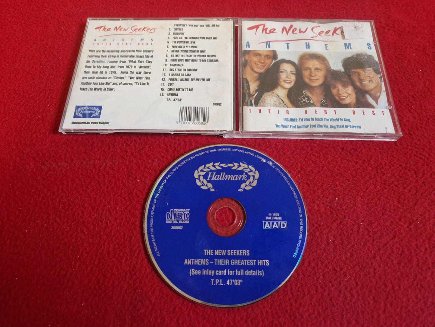 THE NEW SEEKERS ANTHEMS THEIR VERY BEST CD