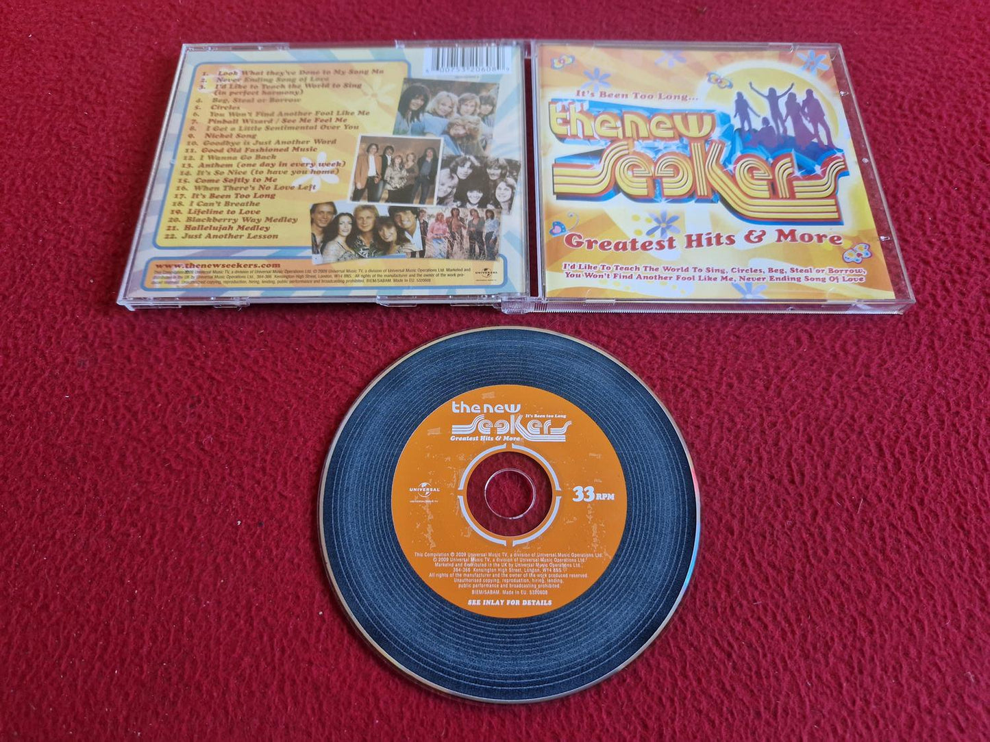 THE NEW SEEKERS IT'S BEEN TO LONG GREATEST HITS & MORE CD