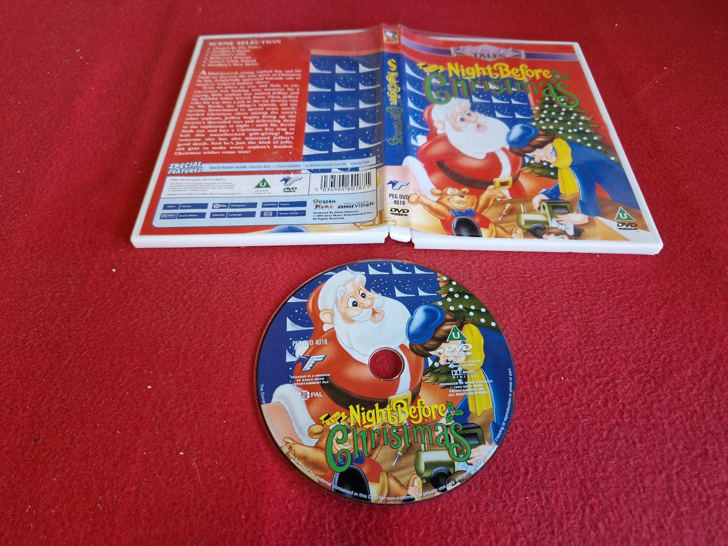 THE NIGHT BEFORE CHRISTMAS till DVD