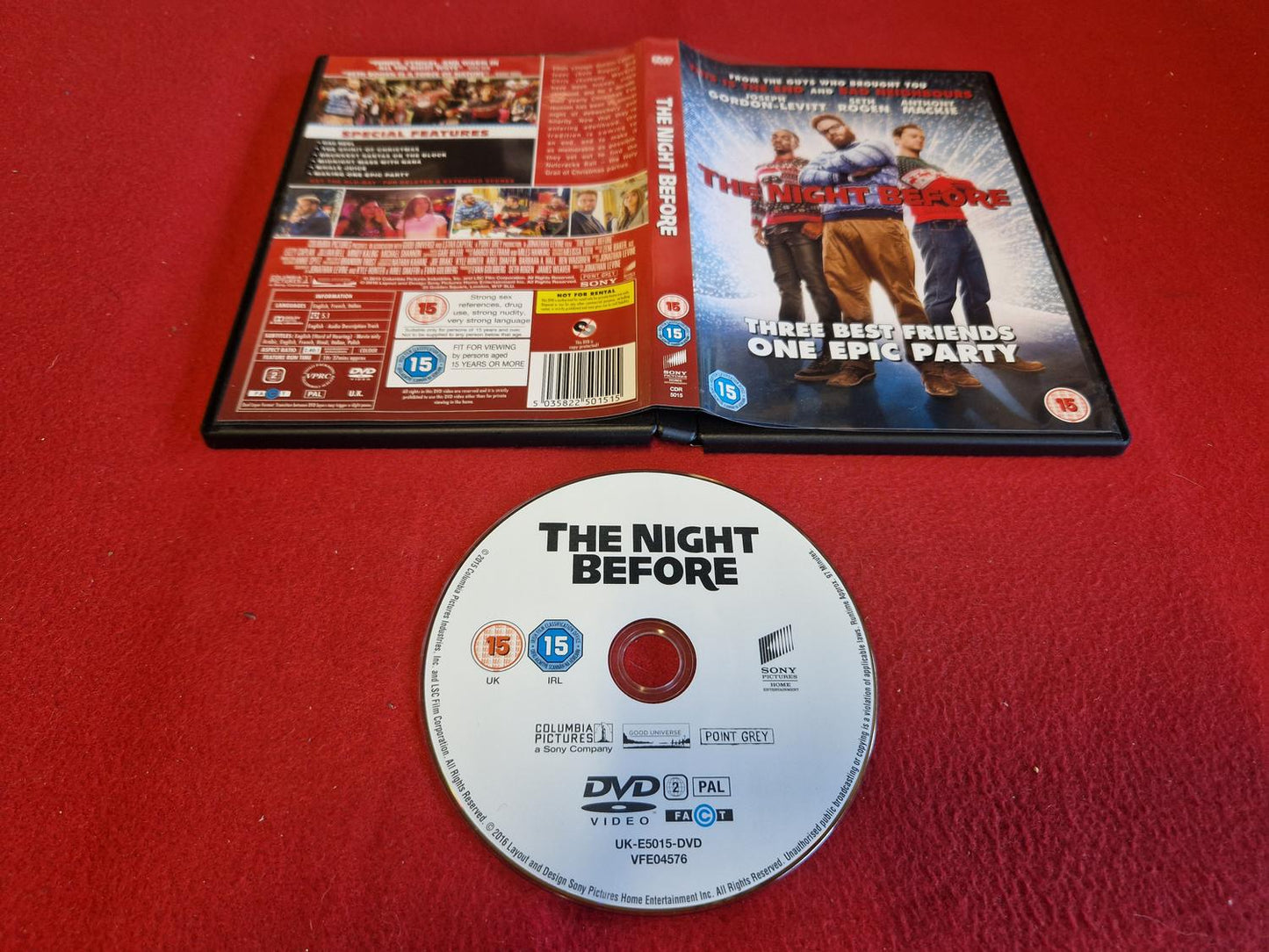 THE NIGHT BEFORE till DVD