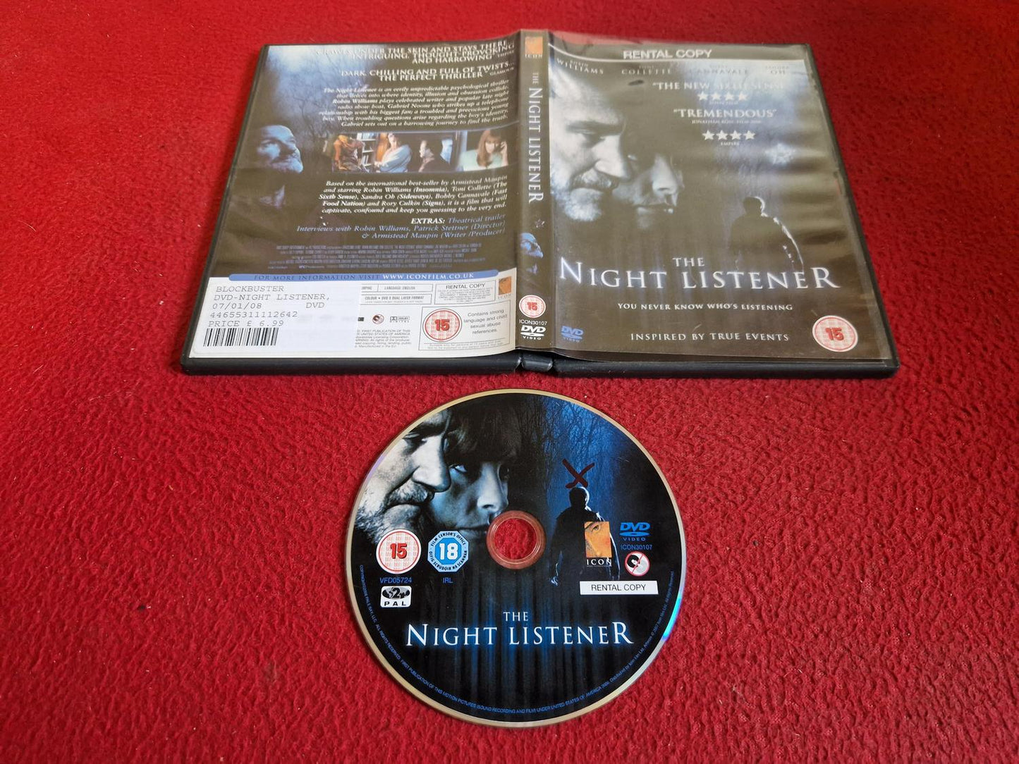 THE NIGHT LISTENER DVD