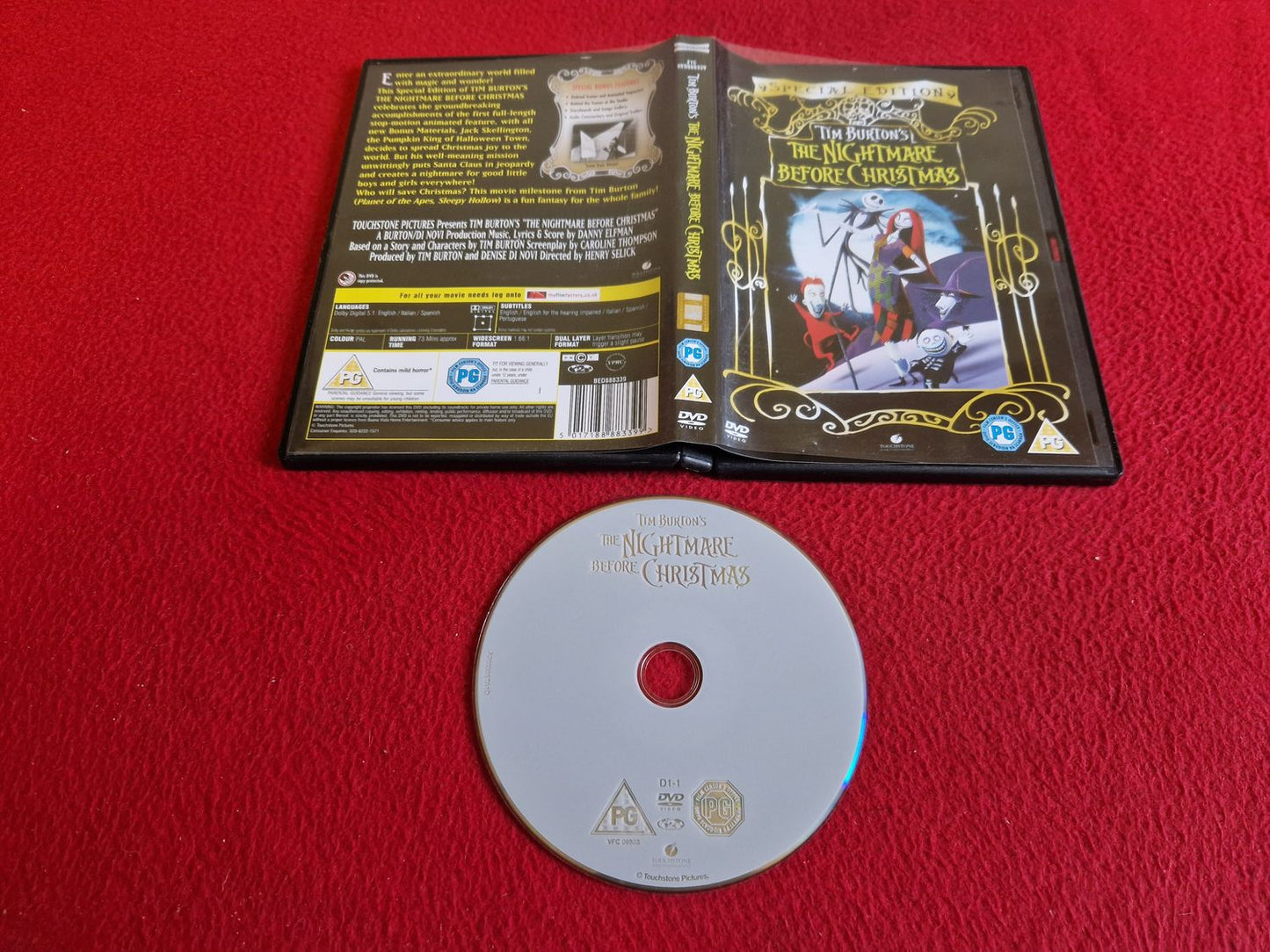 THE NIGHTMARE BEFORE CHRISTMAS SPECIAL EDITION DVD