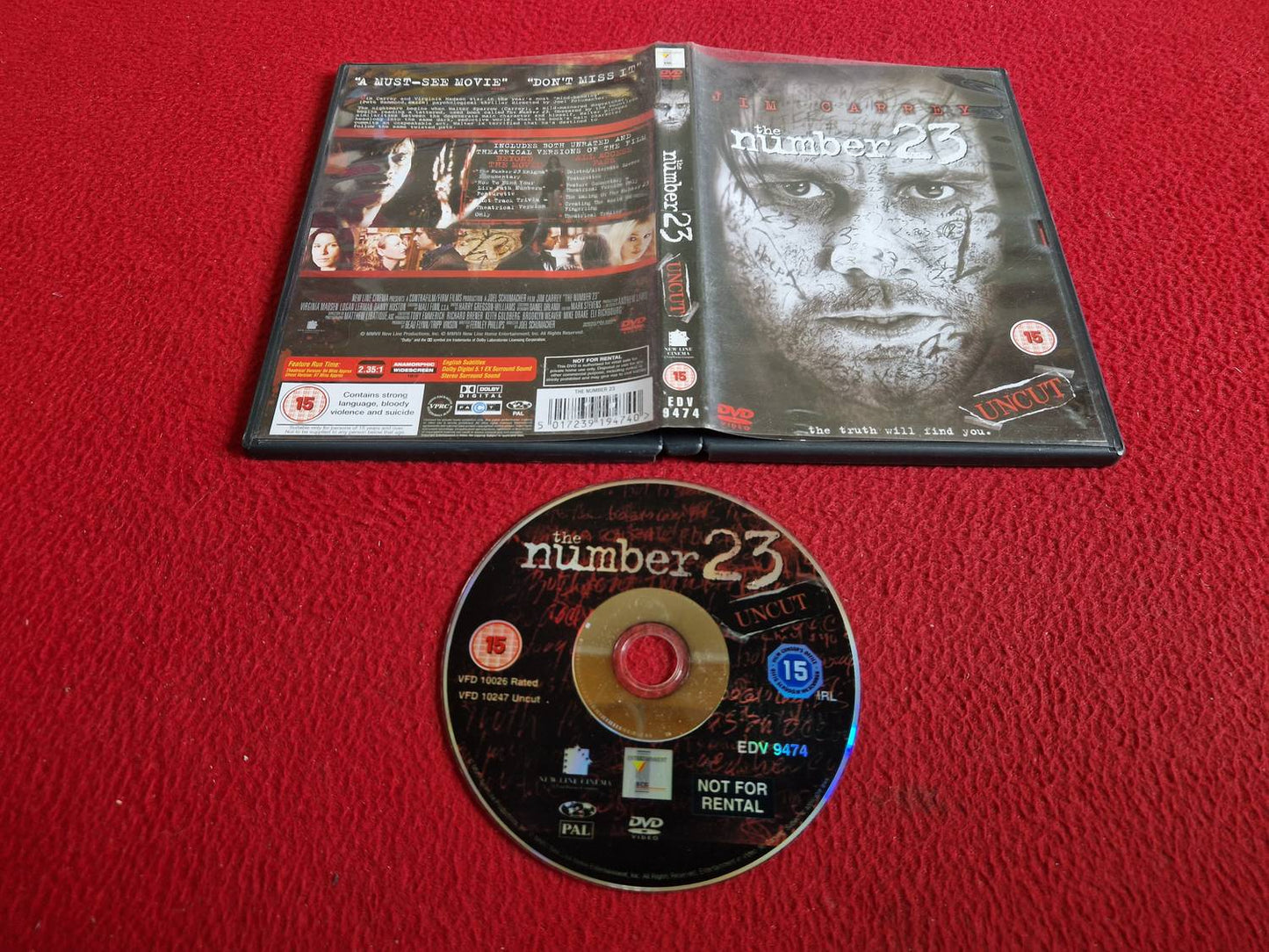 THE NUMBER 23 DVD