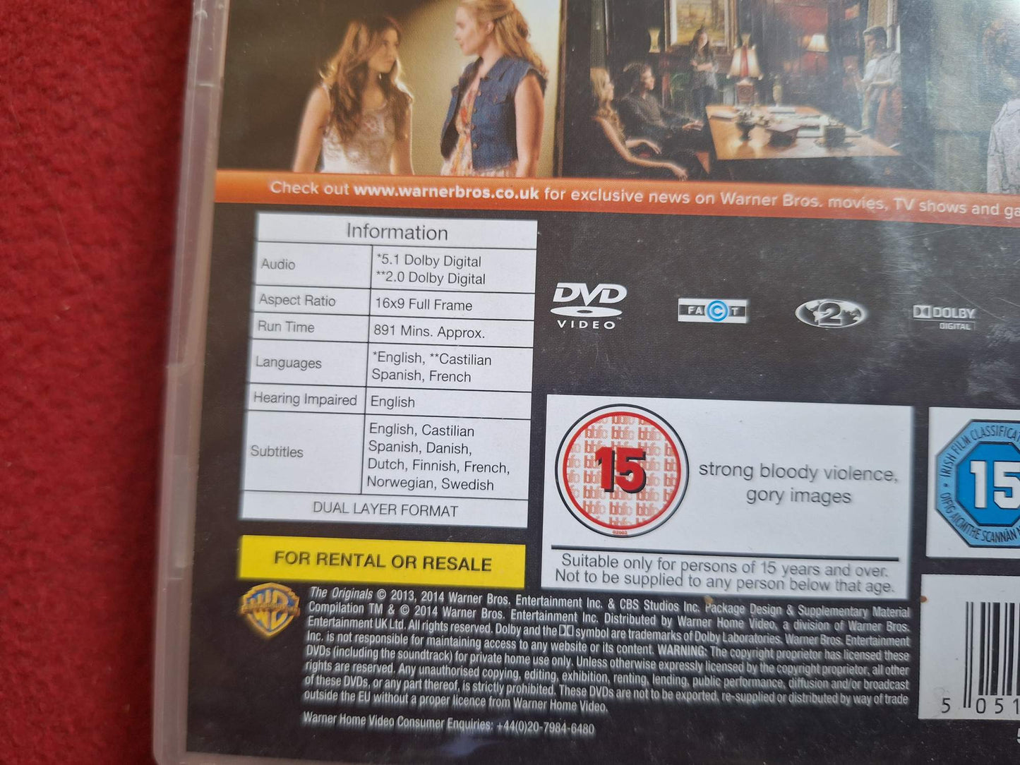 THE ORIGINALS SEASON 1 BOX DVD