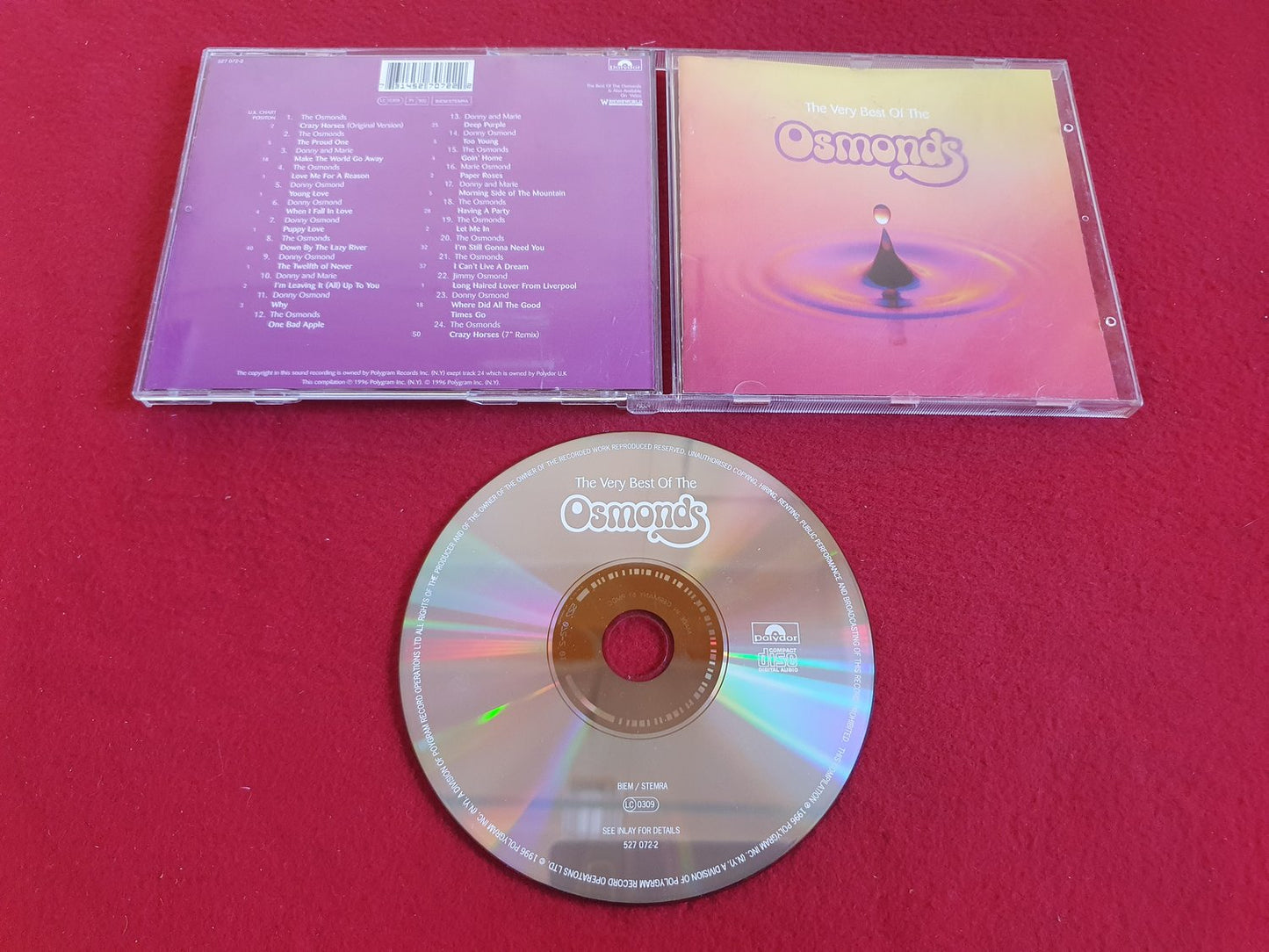 THE OSMONDS THE VERY BEST OF till CD