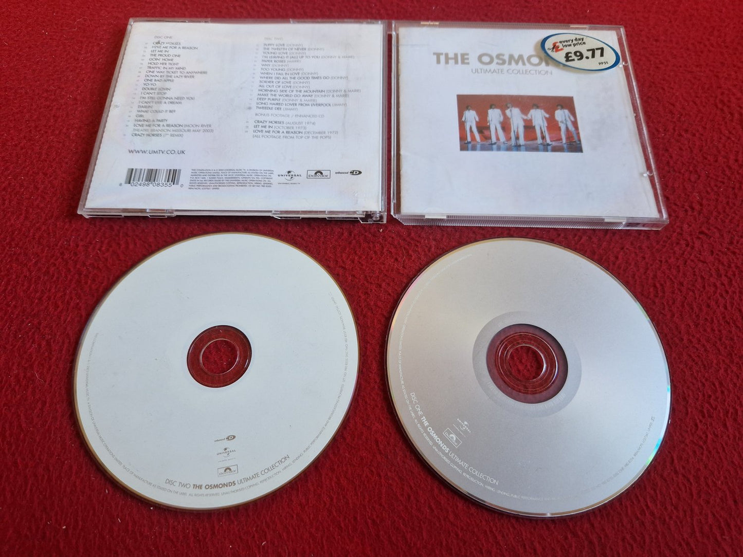 THE OSMONDS ULTIMATE COLLECTION CD