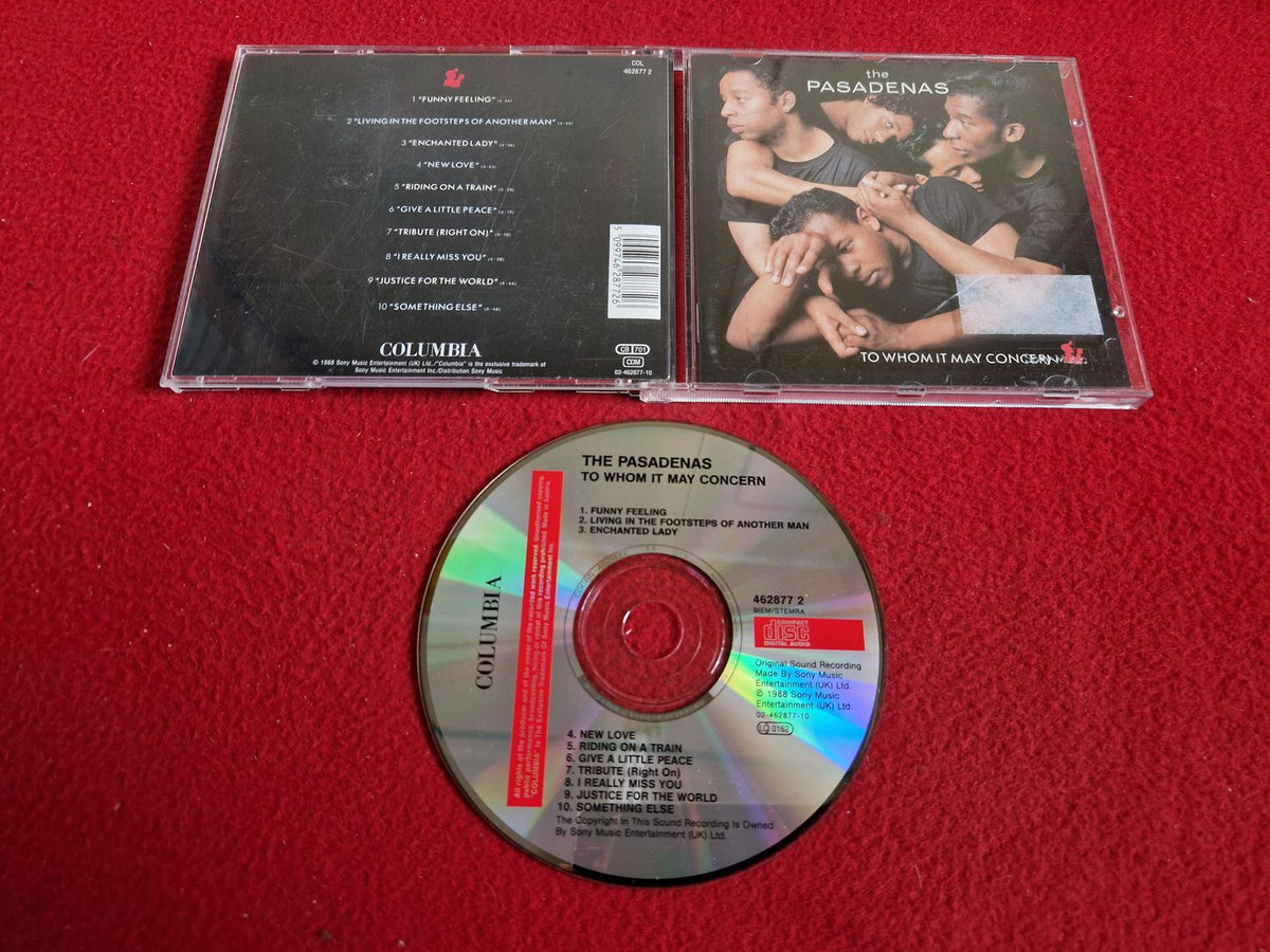 THE PASADENAS TO WHOM IT MAY CONCERN CD