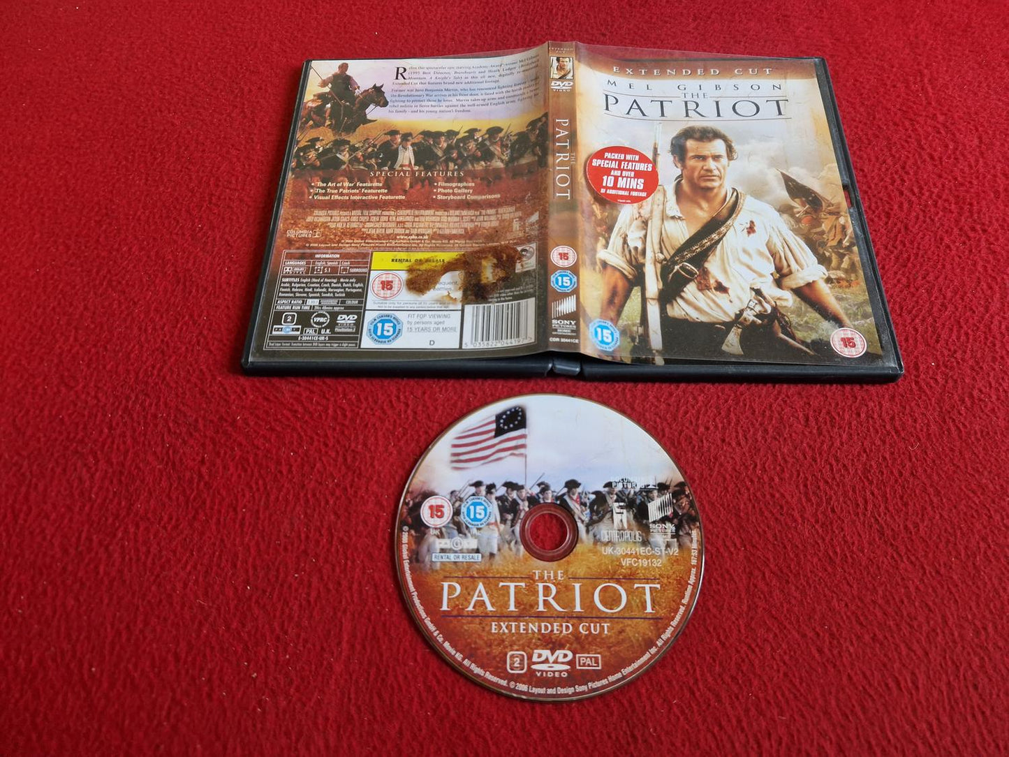 THE PATRIOT EXTENDED CUT DVD
