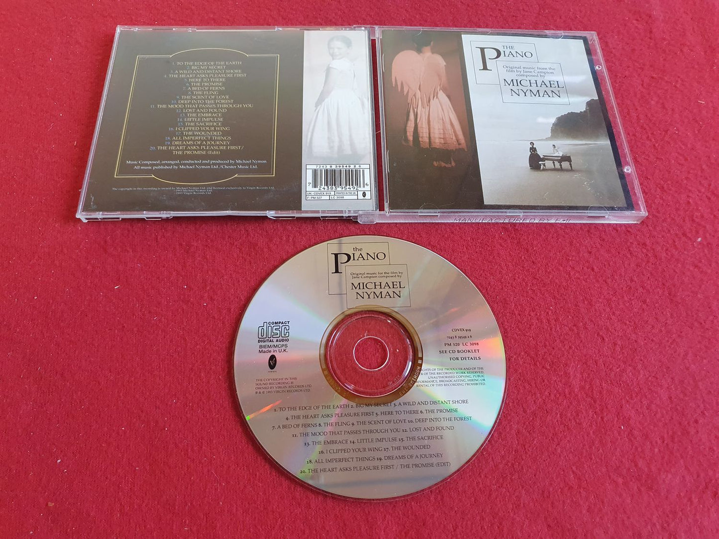 THE PIANO ORIGINAL MUSIC BY MICHAEL NYMAN till CD