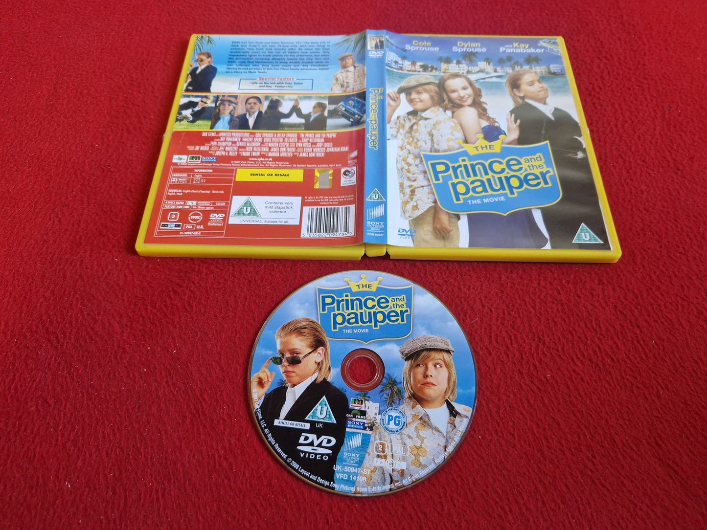 THE PRINCE AND THE PAUPER DVD