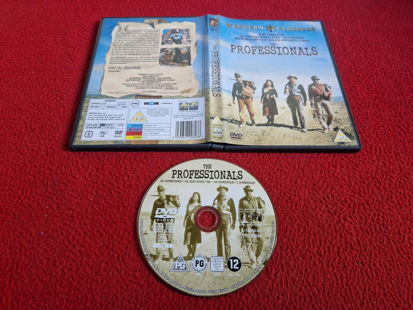 THE PROFESSIONALS DVD