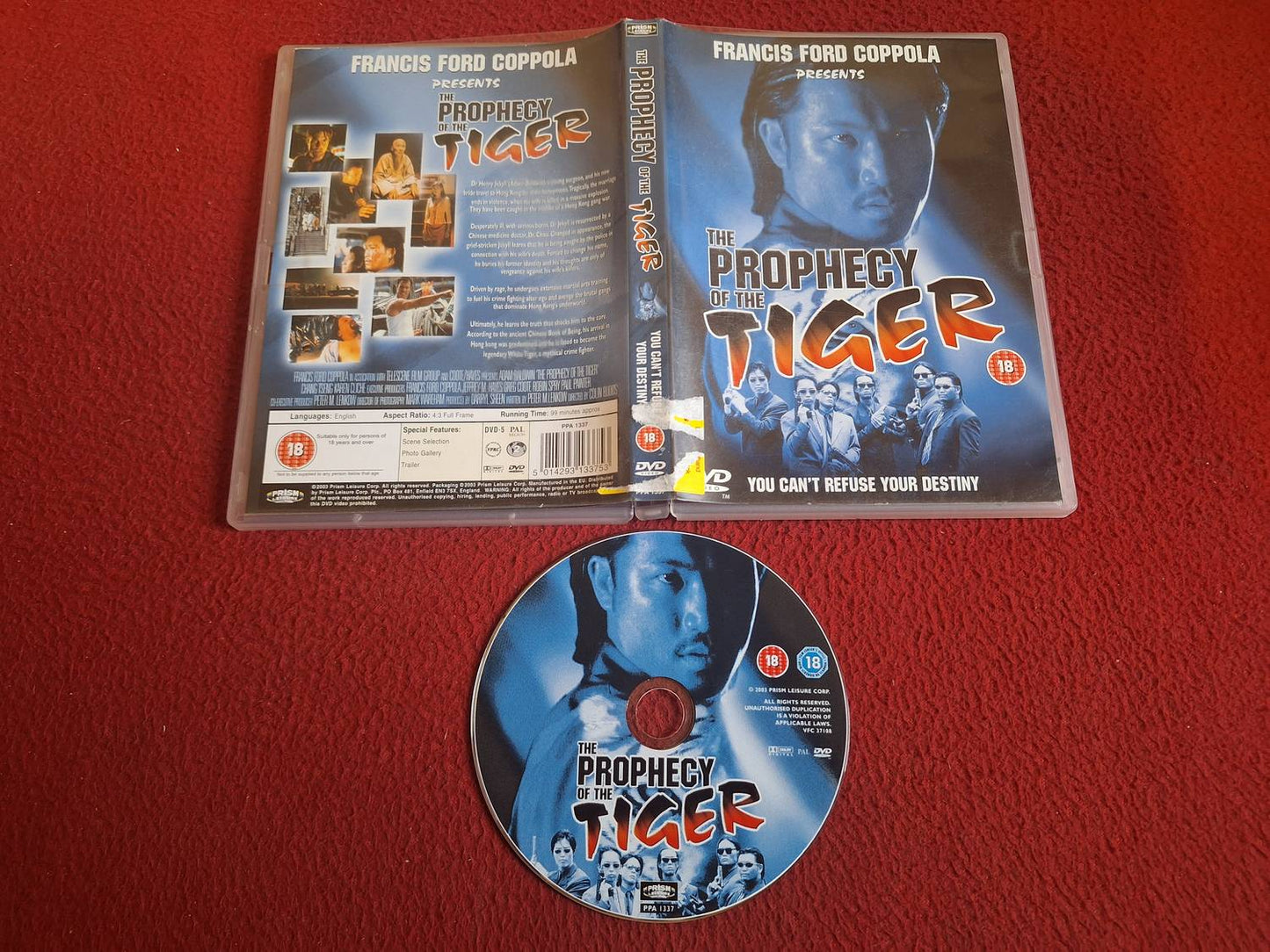 THE PROPHECY OF THE TIGER DVD