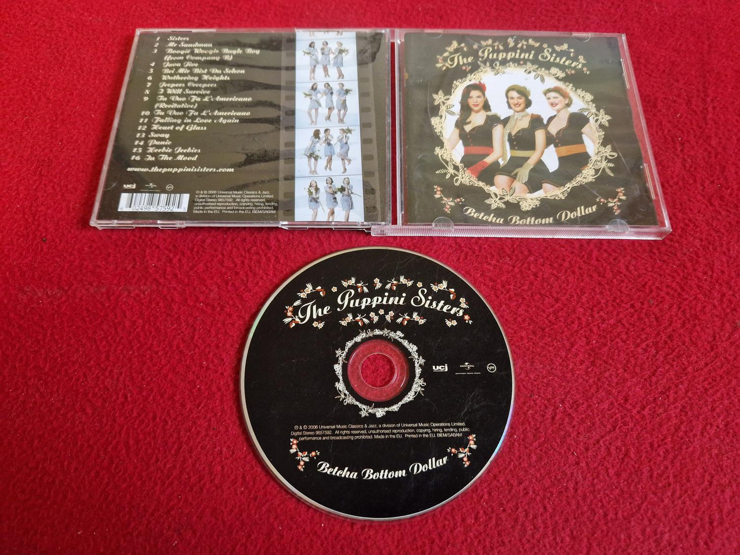 THE PUPPINI SISTERS BETCHA BOTTOM DOLLAR CD