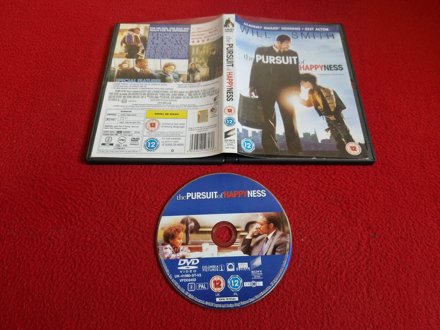 THE PURSUIT OF HAPPYNESS DVD
