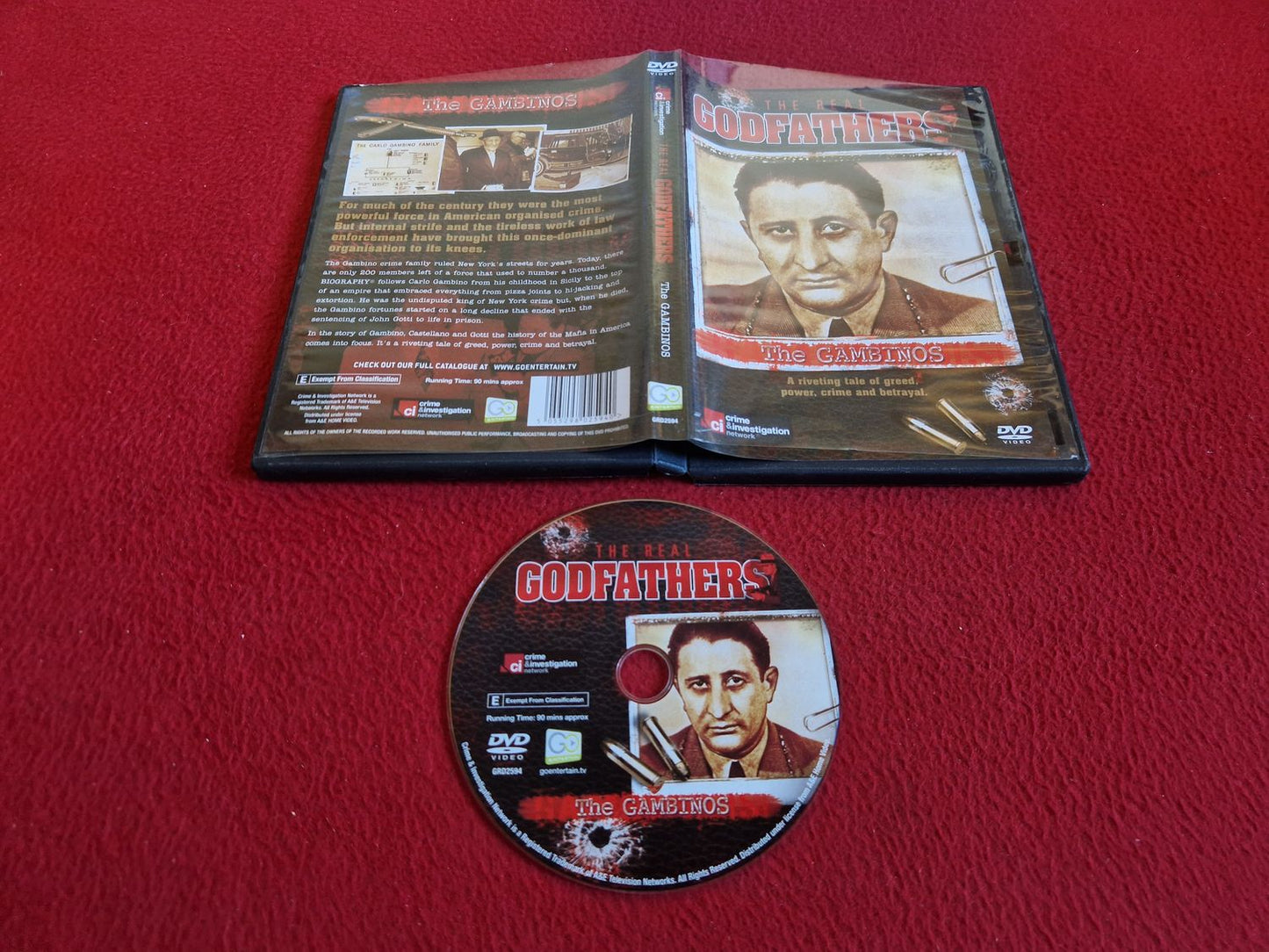 THE REAL GODFATHERS THE GAMBINOS DVD