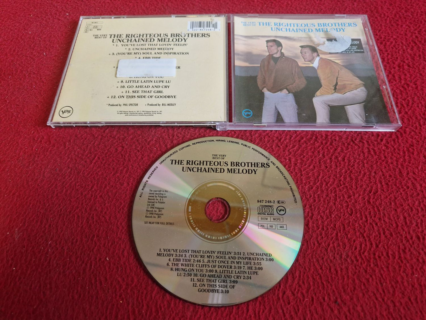 THE RIGHTEOUS BROTHERS UNCHAINED MELODY THE VERY BEST OF CD