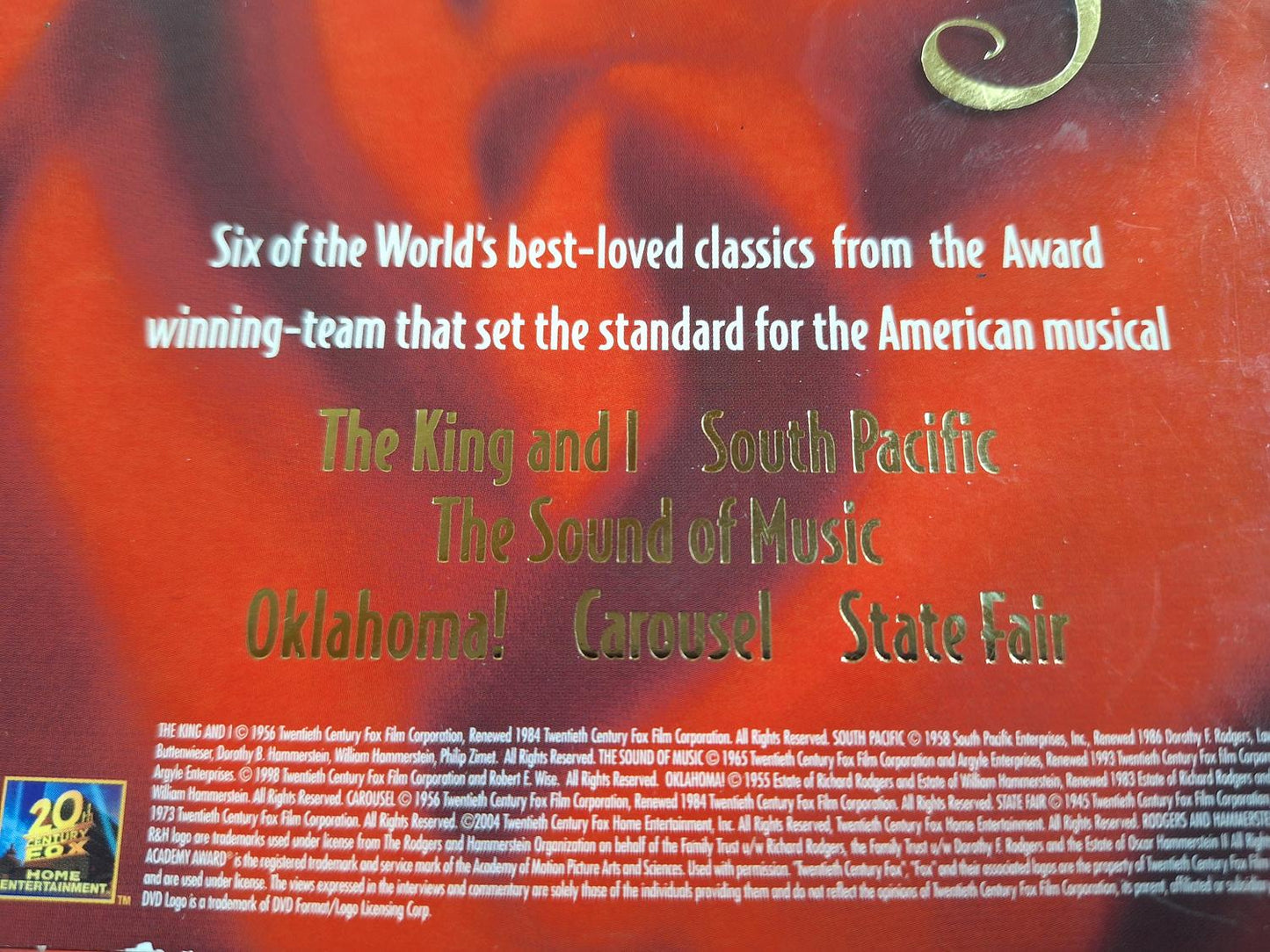 THE RODGERS & HAMMERSTEIN COLLECTION BOX DVD