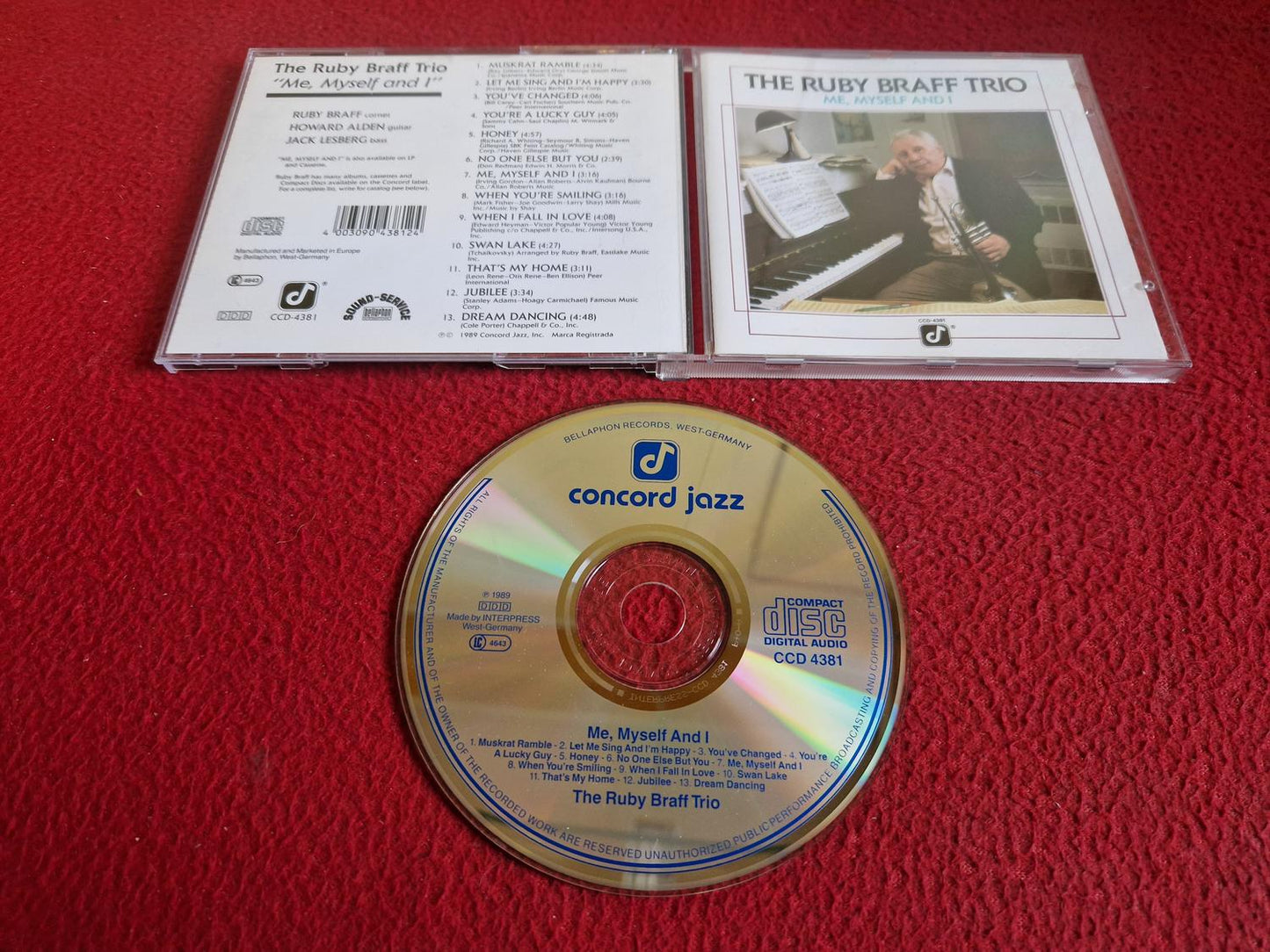 THE RUBY BRAFF TRIO ME MYSELF AND I CD