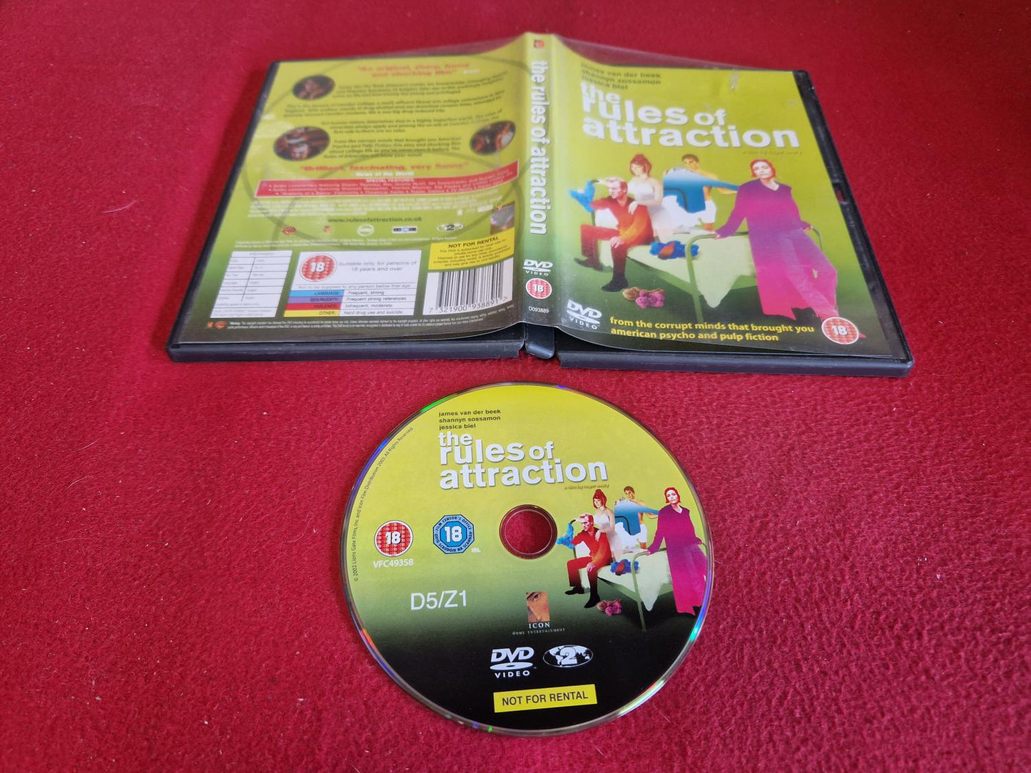 THE RULES OF ATTRACTION till DVD