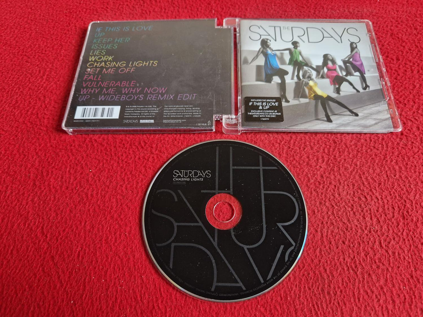 THE SATURDAYS CHASING LIGHTS CD